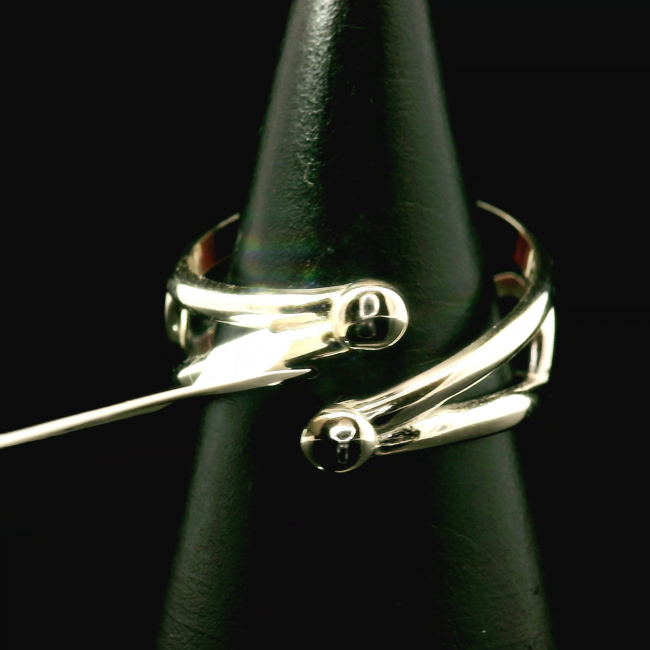 Rhodochrosite Cuff Ring .925 Silver for Emotional and Trauma Healing