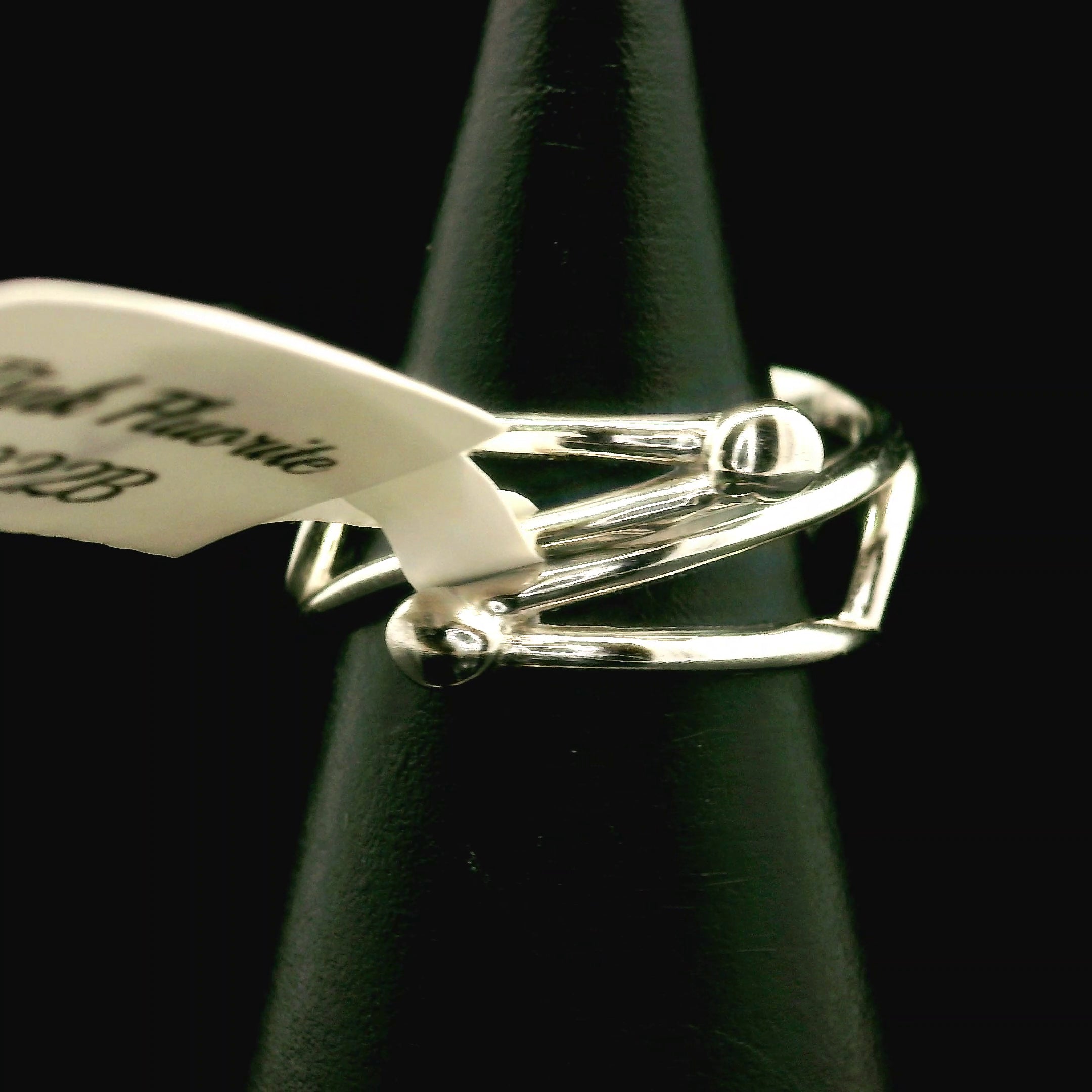 Pink Fluorite Cuff Ring .925 Silver for Clearing Energy Fields and Focusing on your Goals