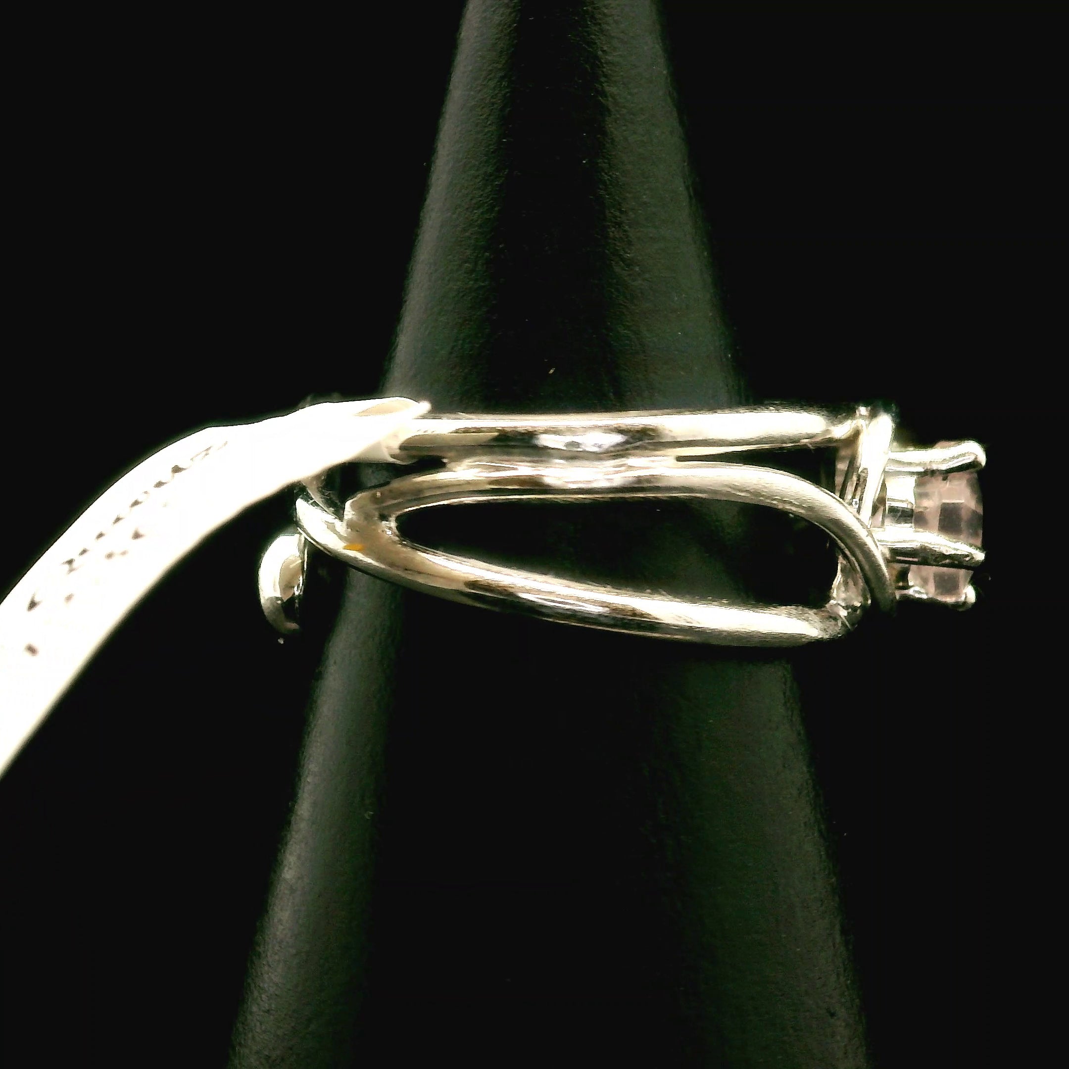 Rose Quartz Midi Cuff Ring .925 Silver for Compassion and Self Love