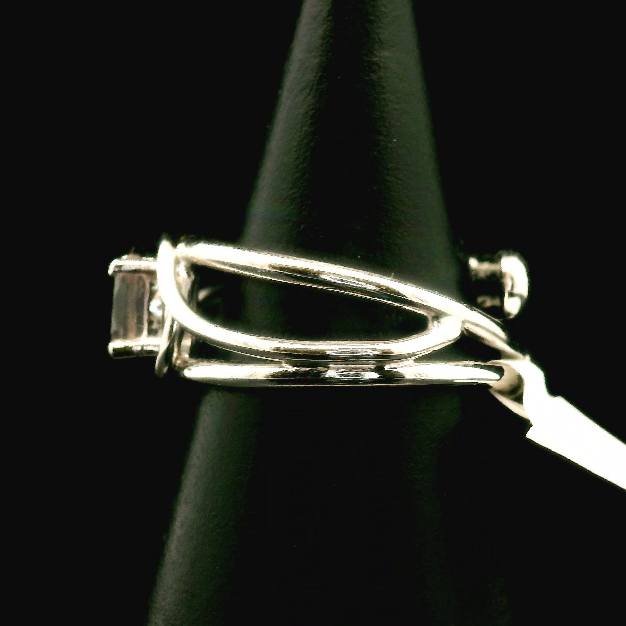 Rose Quartz Midi Cuff Ring .925 Silver for Compassion and Self Love