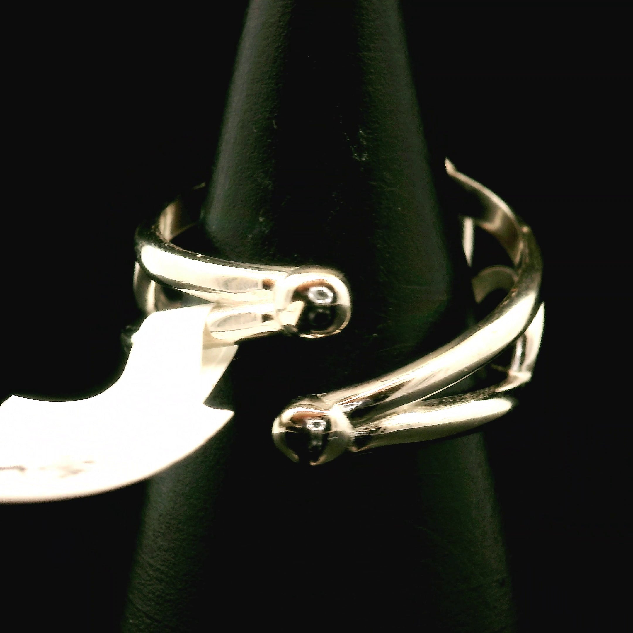 Pink Natrolite Cuff Ring .925 Silver for Astral Travel, Higher Consciousness and Protection