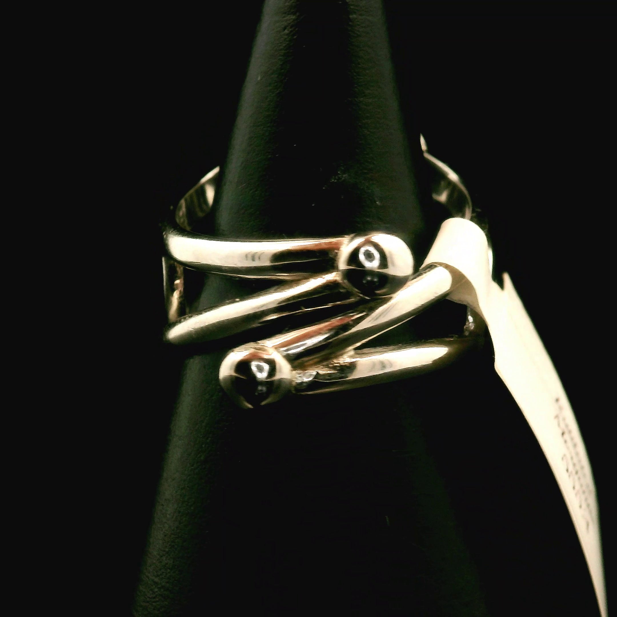 Rutilated Morganite Cuff Ring .925 Silver for Abundance of Joy and Love