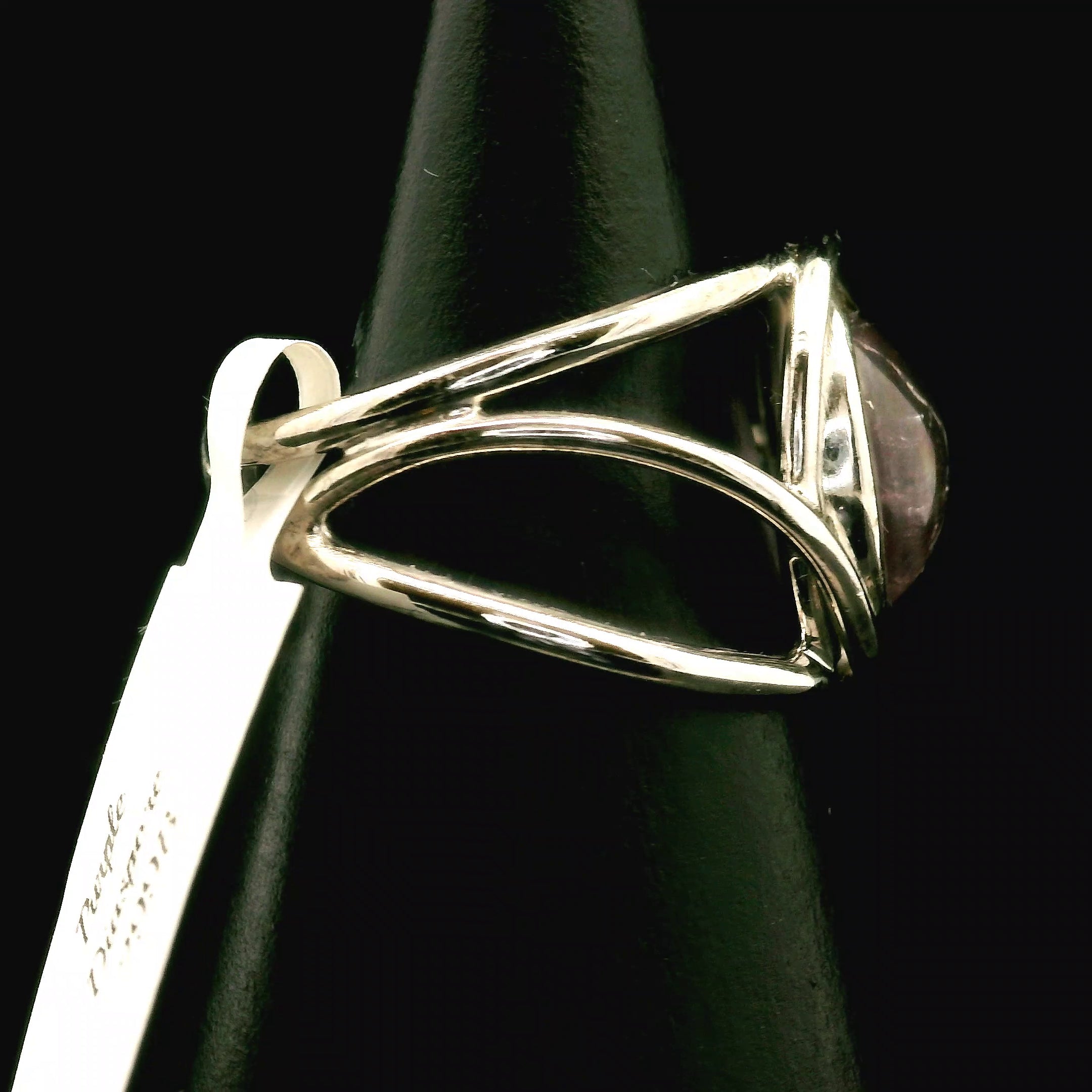 Purple Diaspore Cuff Ring .925 Silver for Transitions & New Beginnings