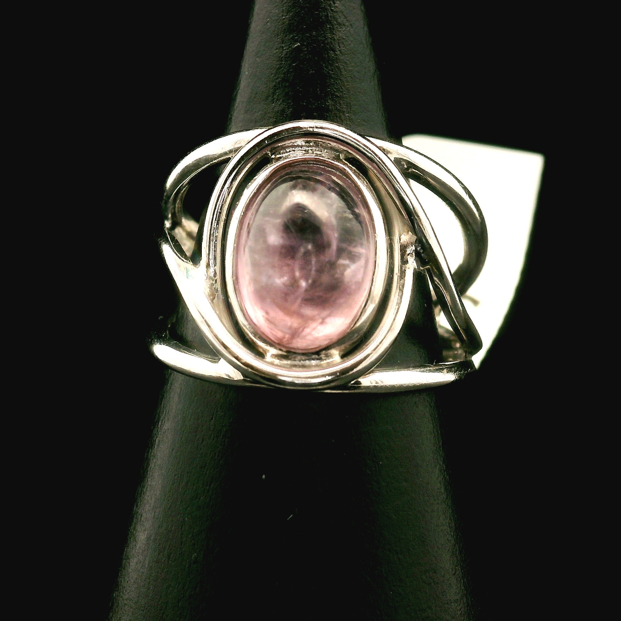 Purple Diaspore Cuff Ring .925 Silver for Transitions & New Beginnings