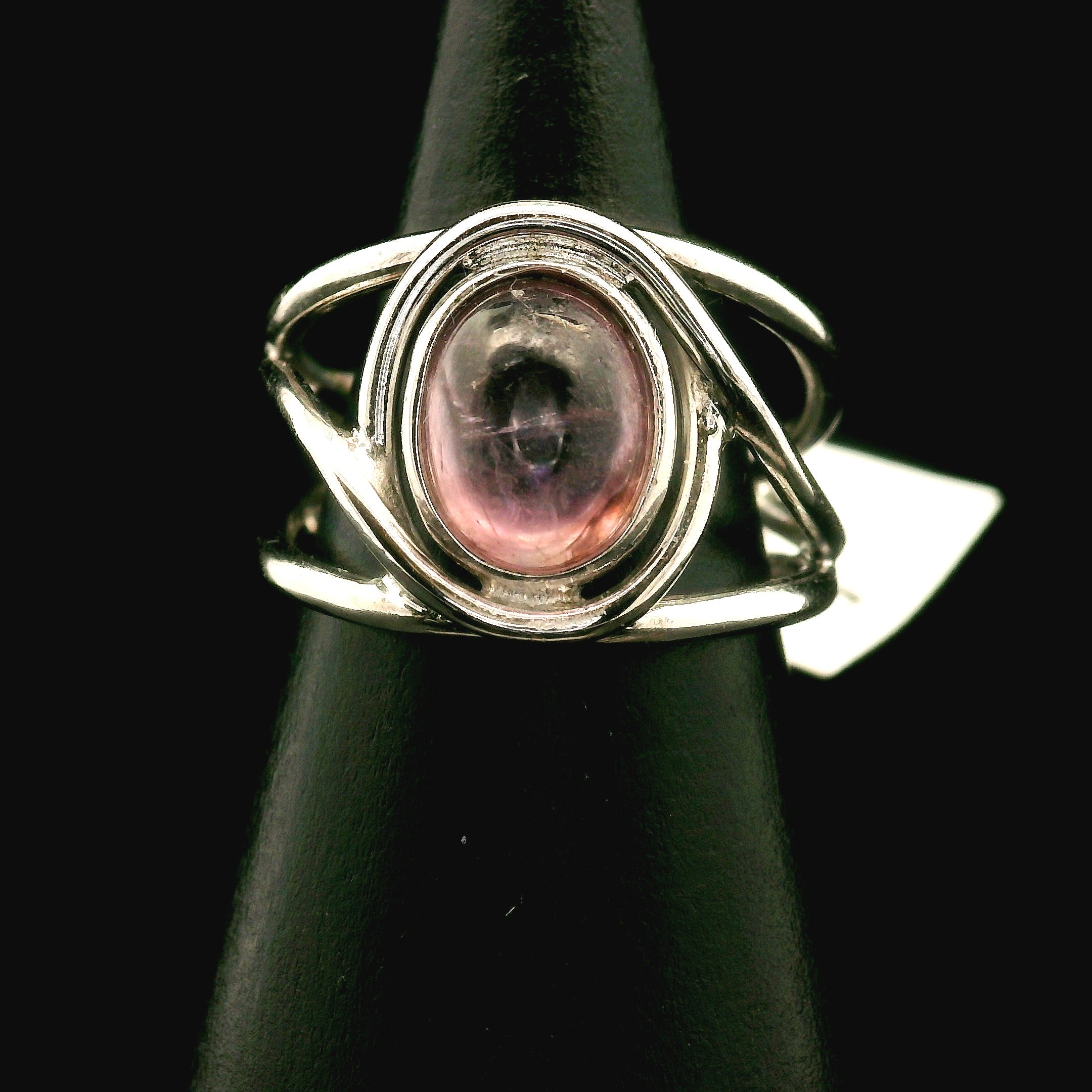 Purple Diaspore Cuff Ring .925 Silver for Transitions & New Beginnings