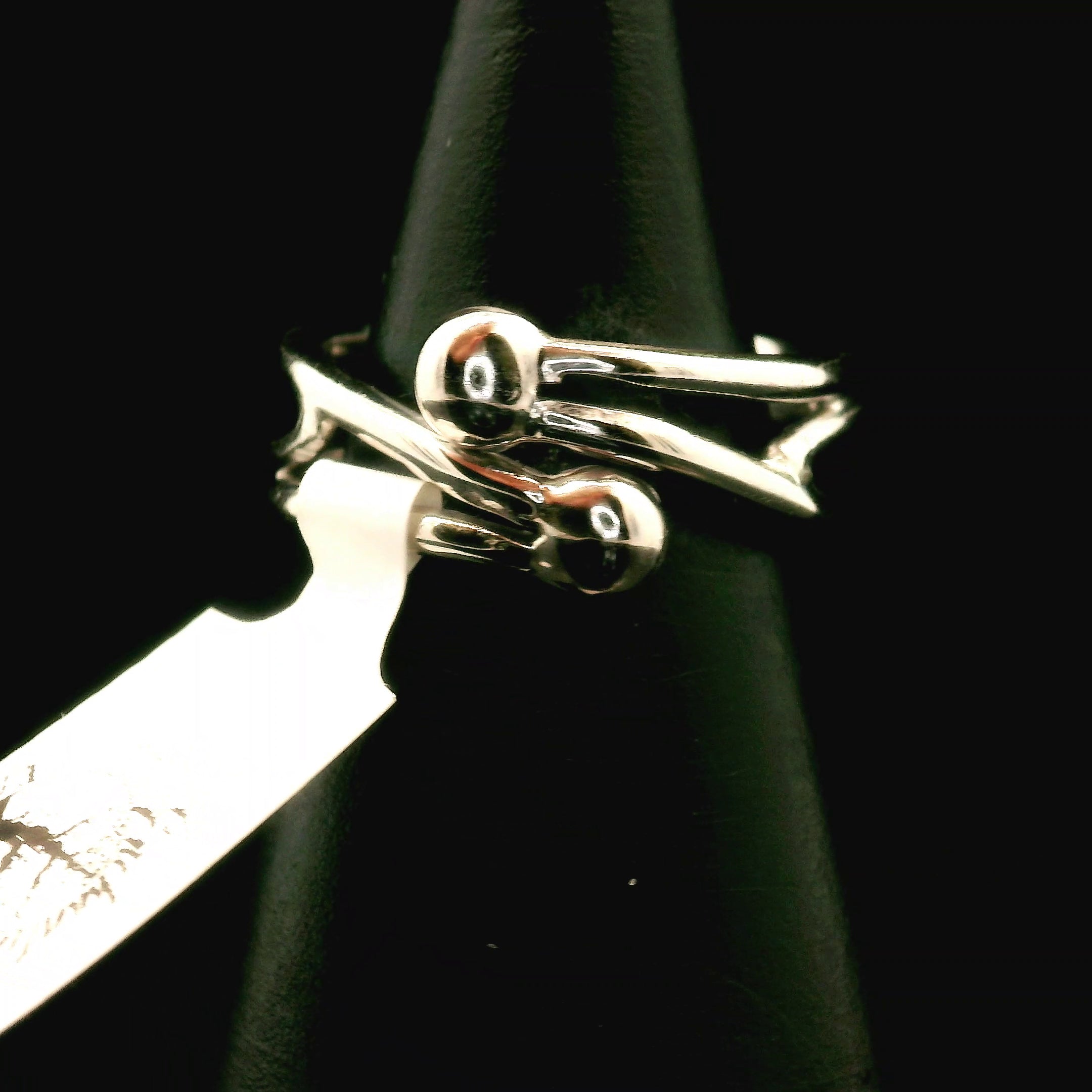 Kunzite Midi Cuff Ring .925 Silver for Emotional Healing, Joy and Love