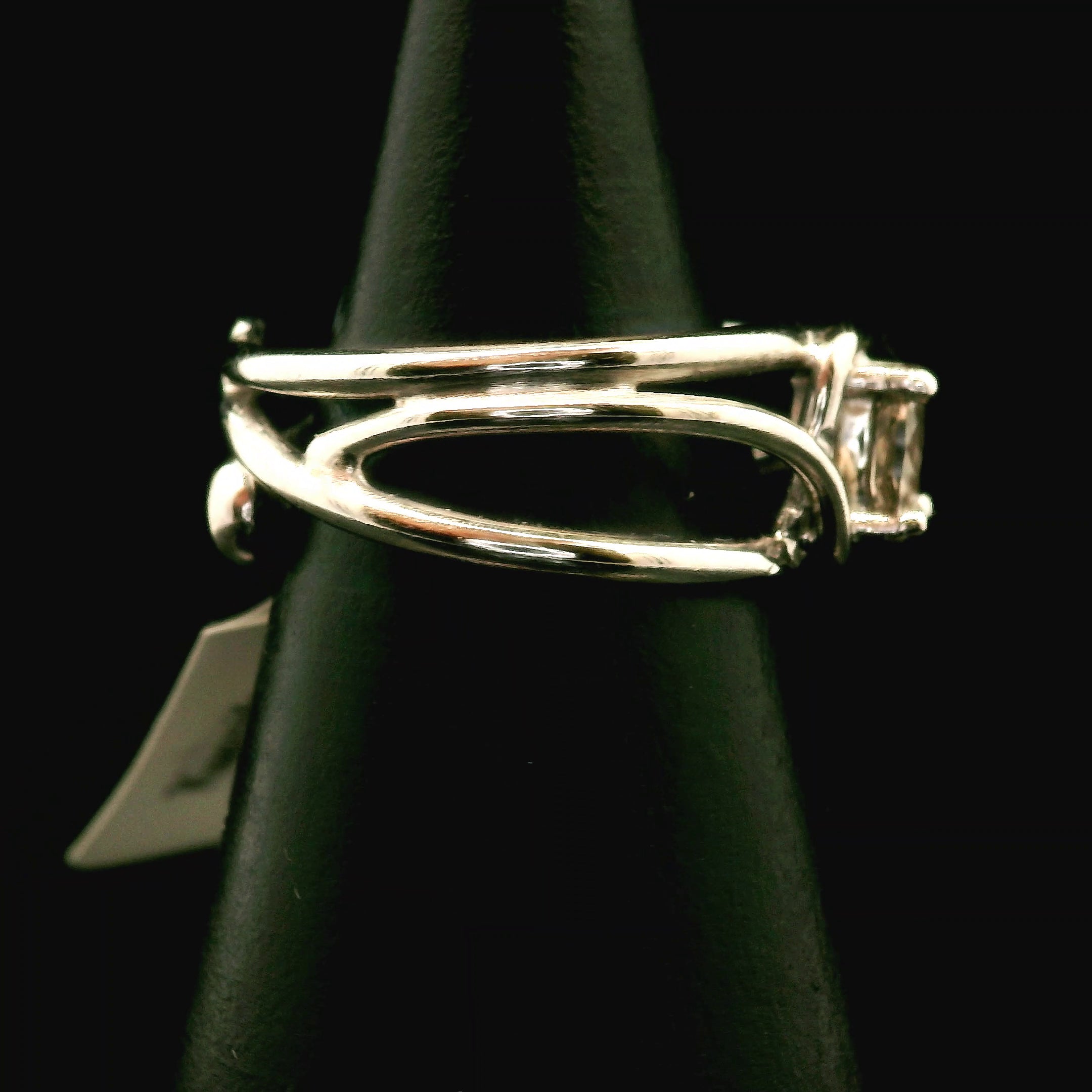 Kunzite Midi Cuff Ring .925 Silver for Emotional Healing, Joy and Love