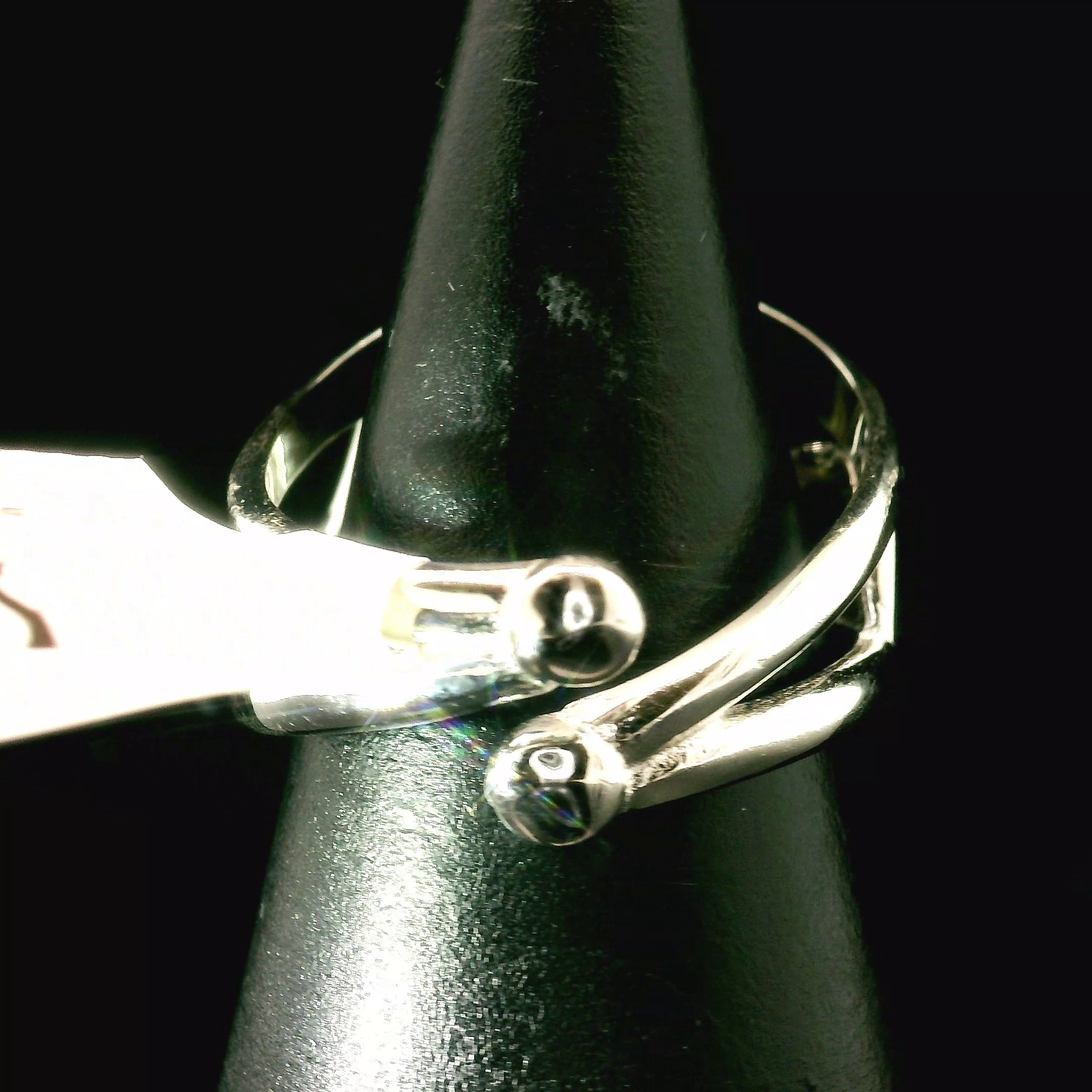 Picture Jasper Cuff Ring 925 Silver for Joy, Love and Empowerment