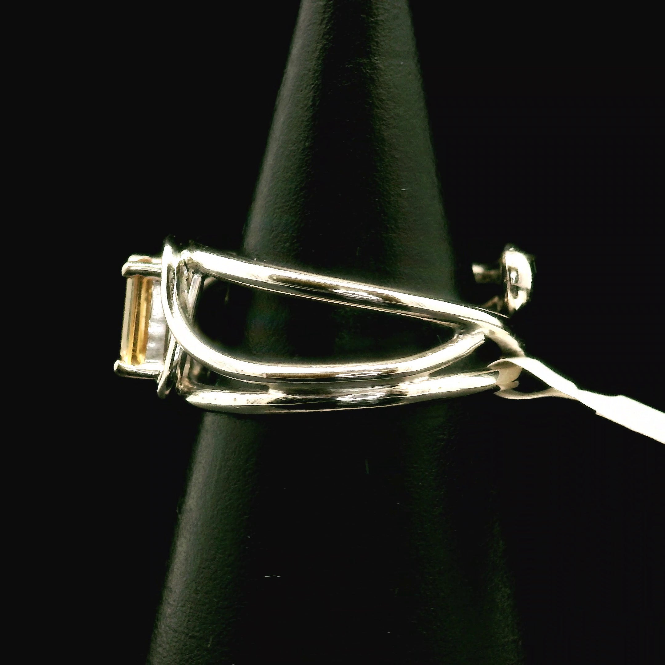 Imperial Topaz Midi Cuff Ring .925 Sterling Silver for Spiritual Transformation