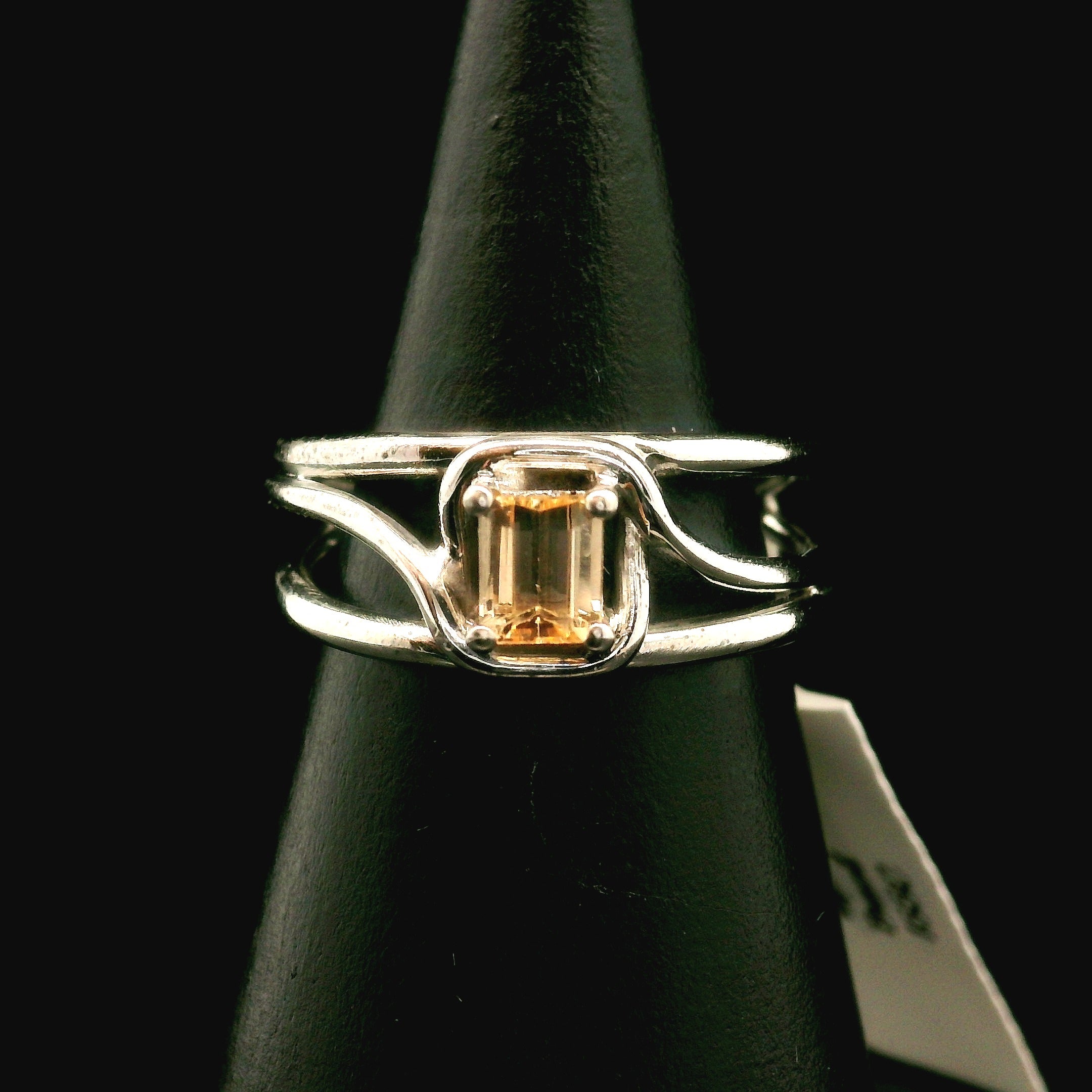 Imperial Topaz Midi Cuff Ring .925 Sterling Silver for Spiritual Transformation