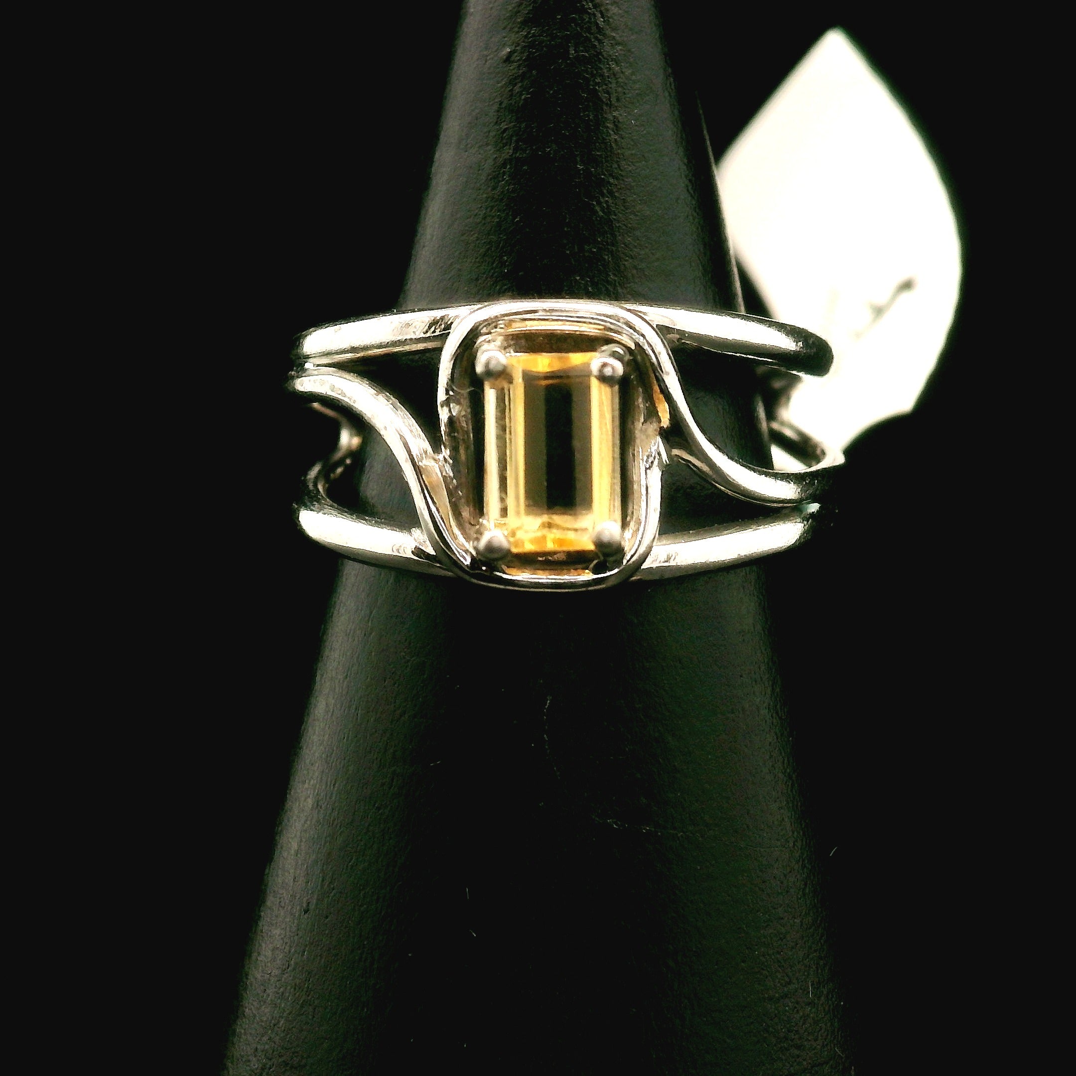 Imperial Topaz Midi Cuff Ring .925 Sterling Silver for Spiritual Transformation