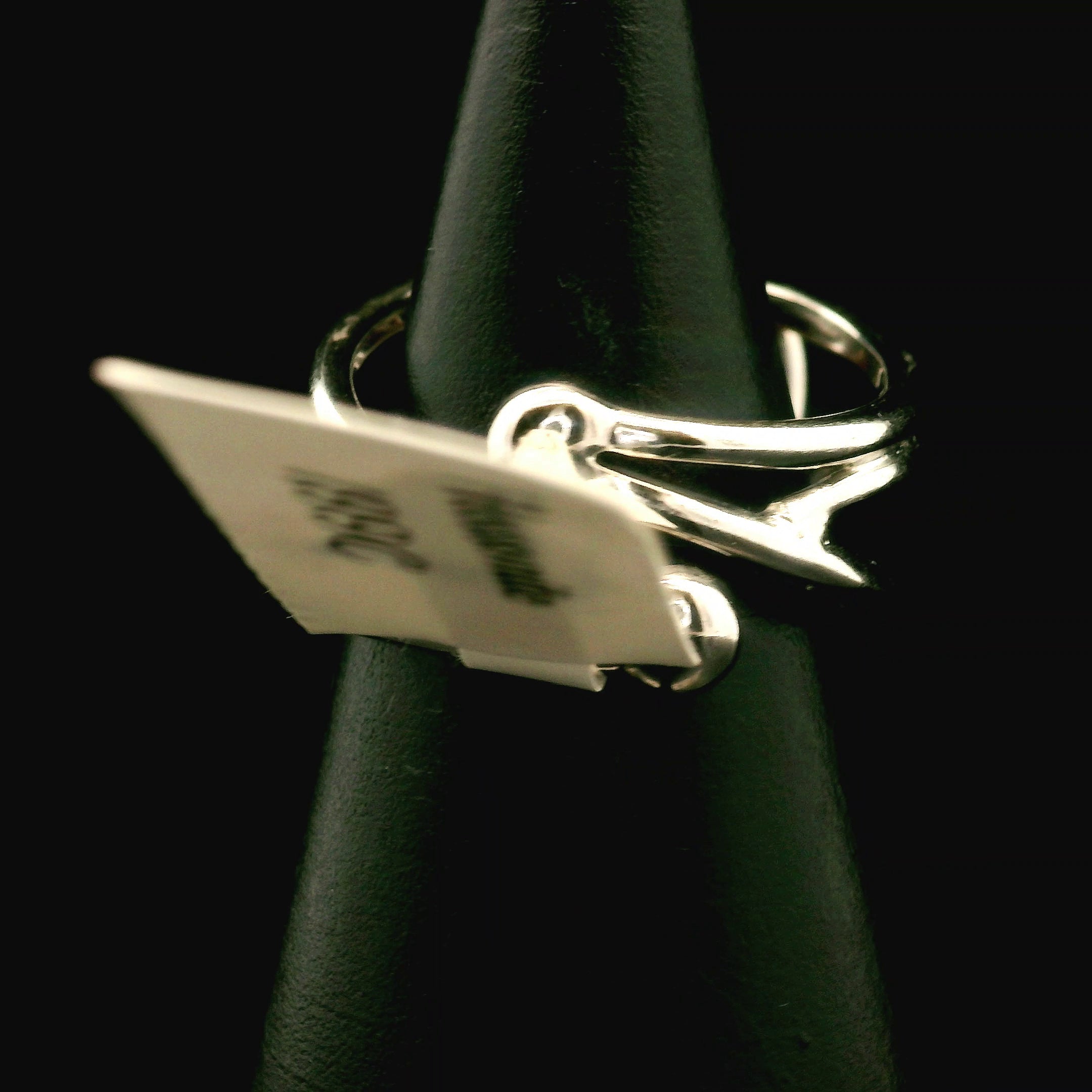 Hessonite Garnet Heart Cuff Ring in .925 Silver for Manifesting Love and Success in your Career, Protection and Wealth