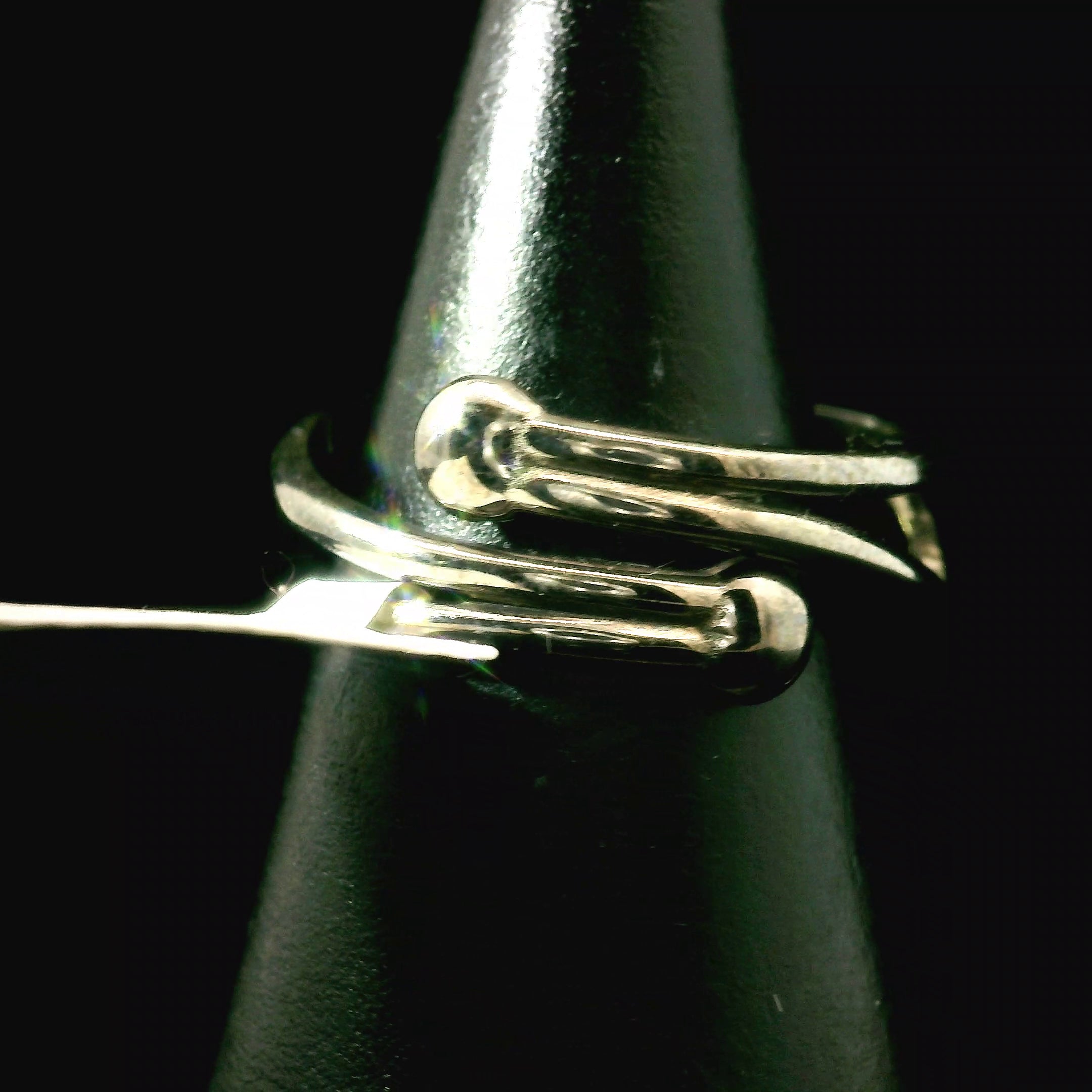 Citrine Midi Cuff Ring .925 Silver for Abundance, Good Luck and Positivity