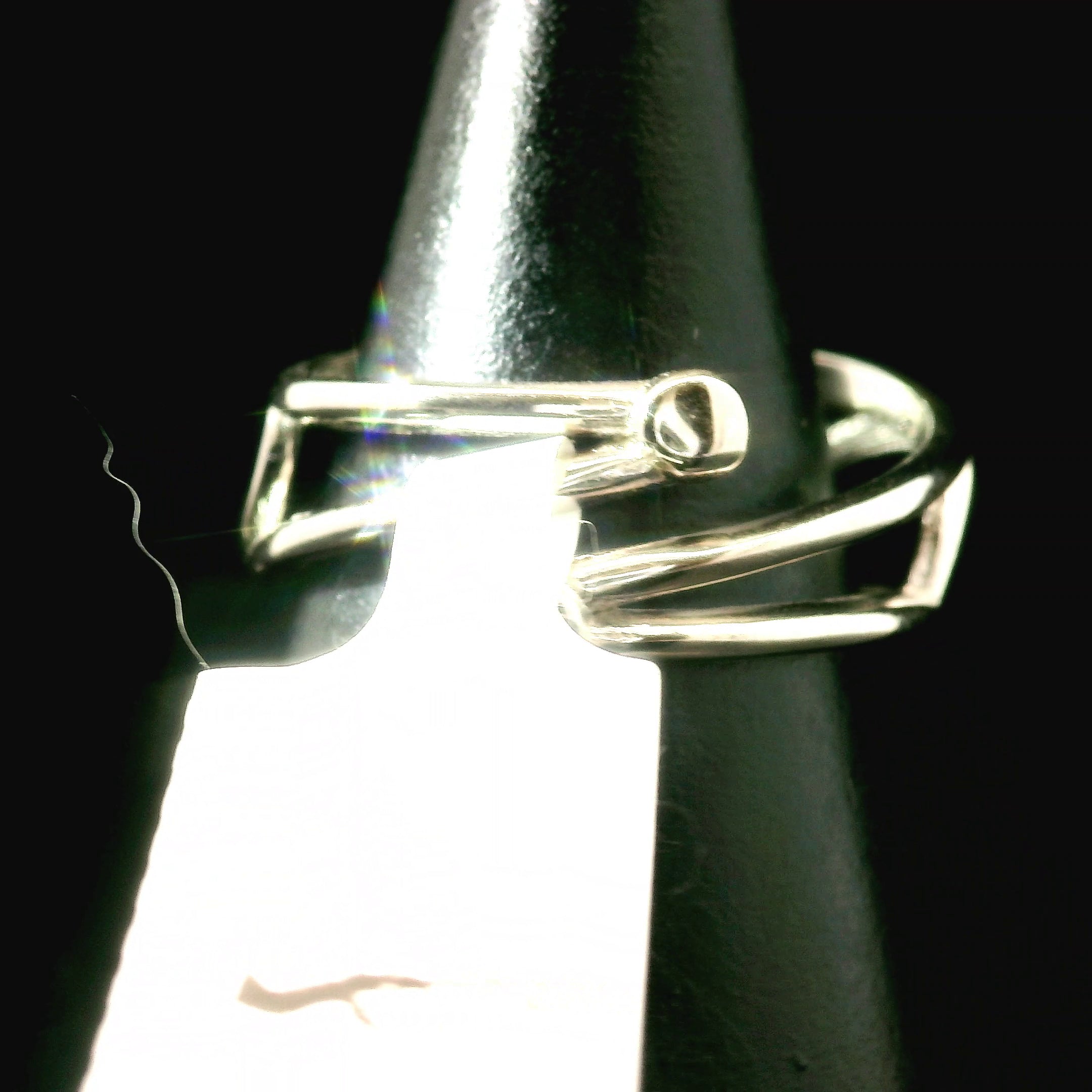 Citrine and Perdiot Cuff Ring .925 Silver for Abundance, Good Luck and Positivity