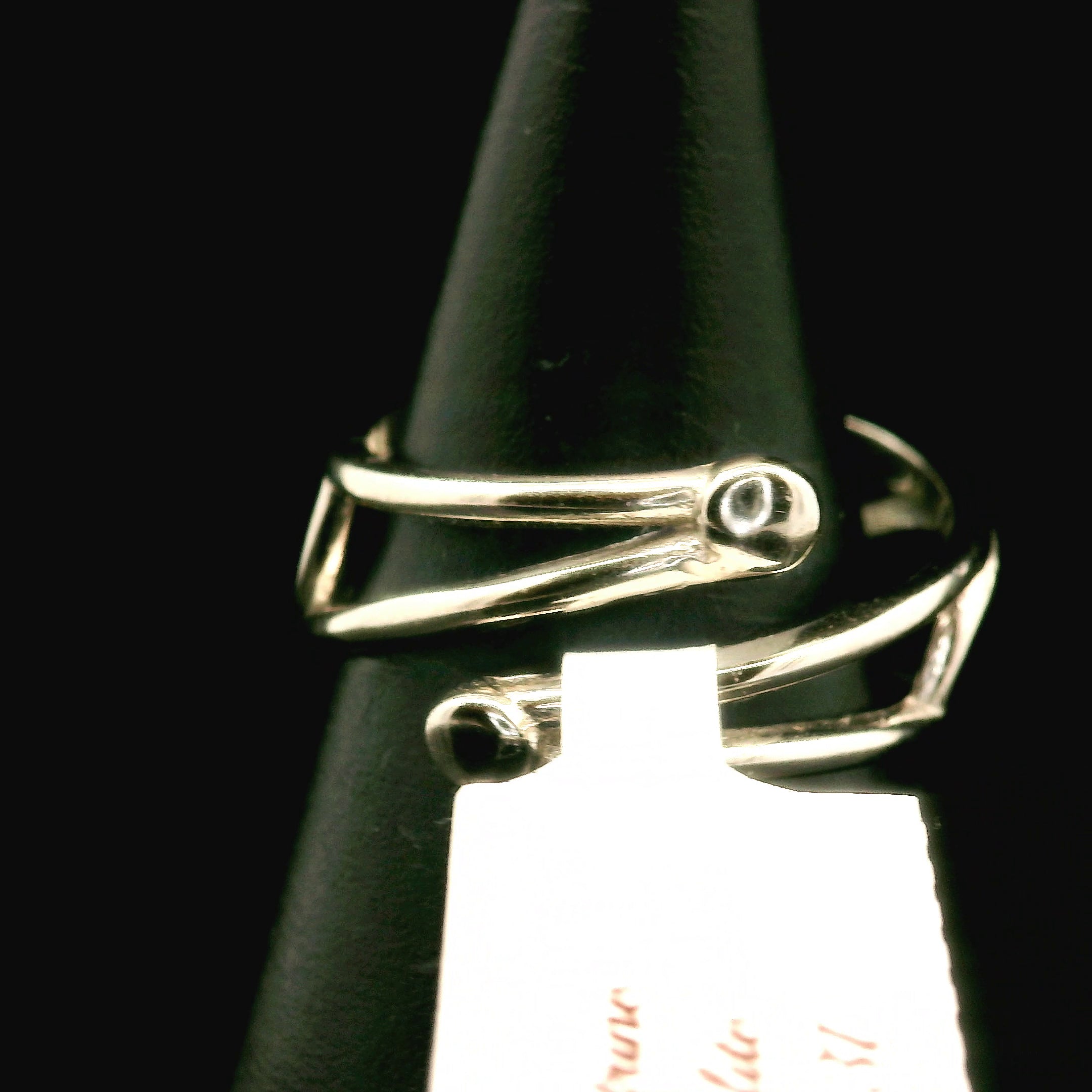 Citrine and Iolite Cuff Ring .925 Silver for Abundance, Good Luck and Positivity