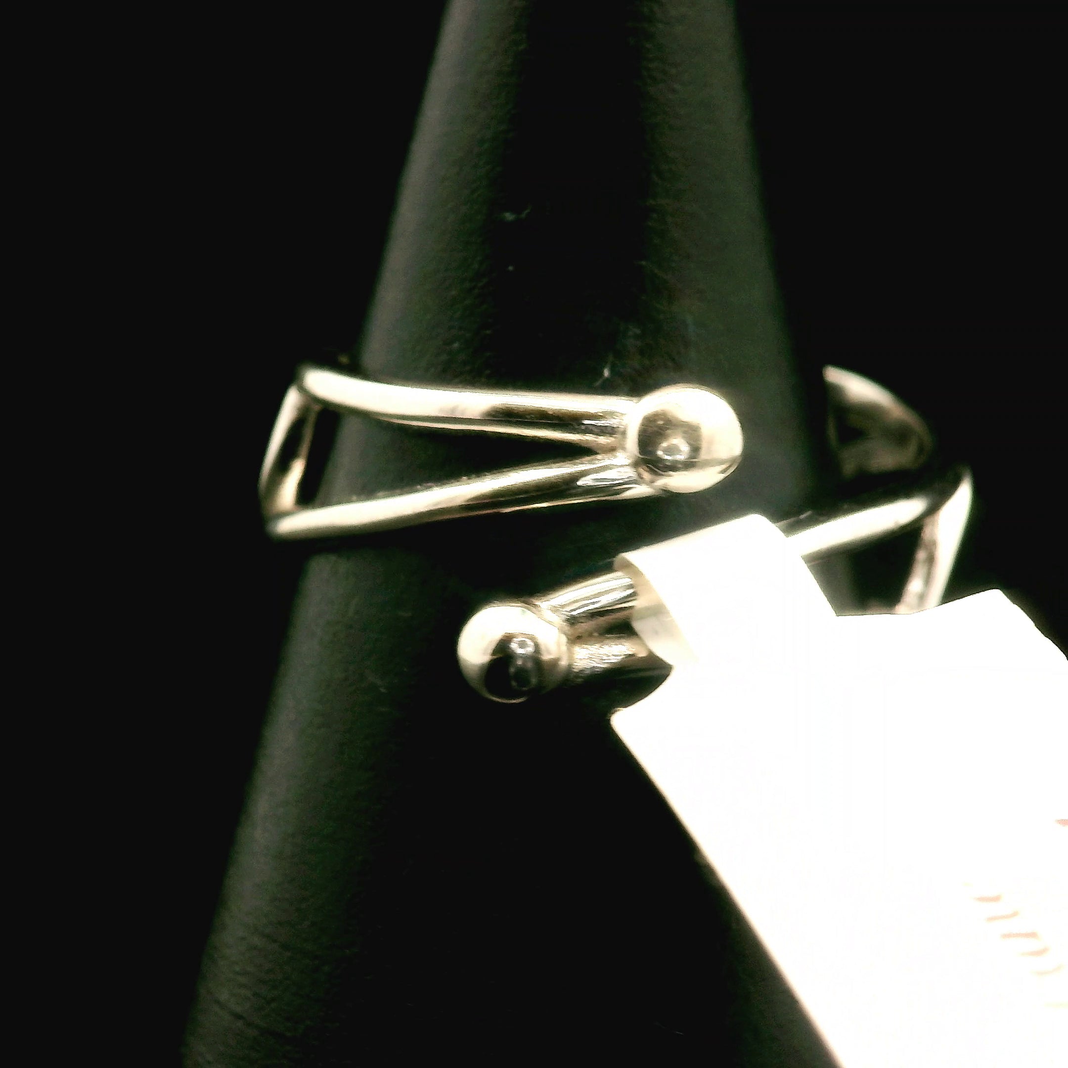 Zambian Citrine Cuff Ring .925 Silver for Abundance, Good Luck and Positivity