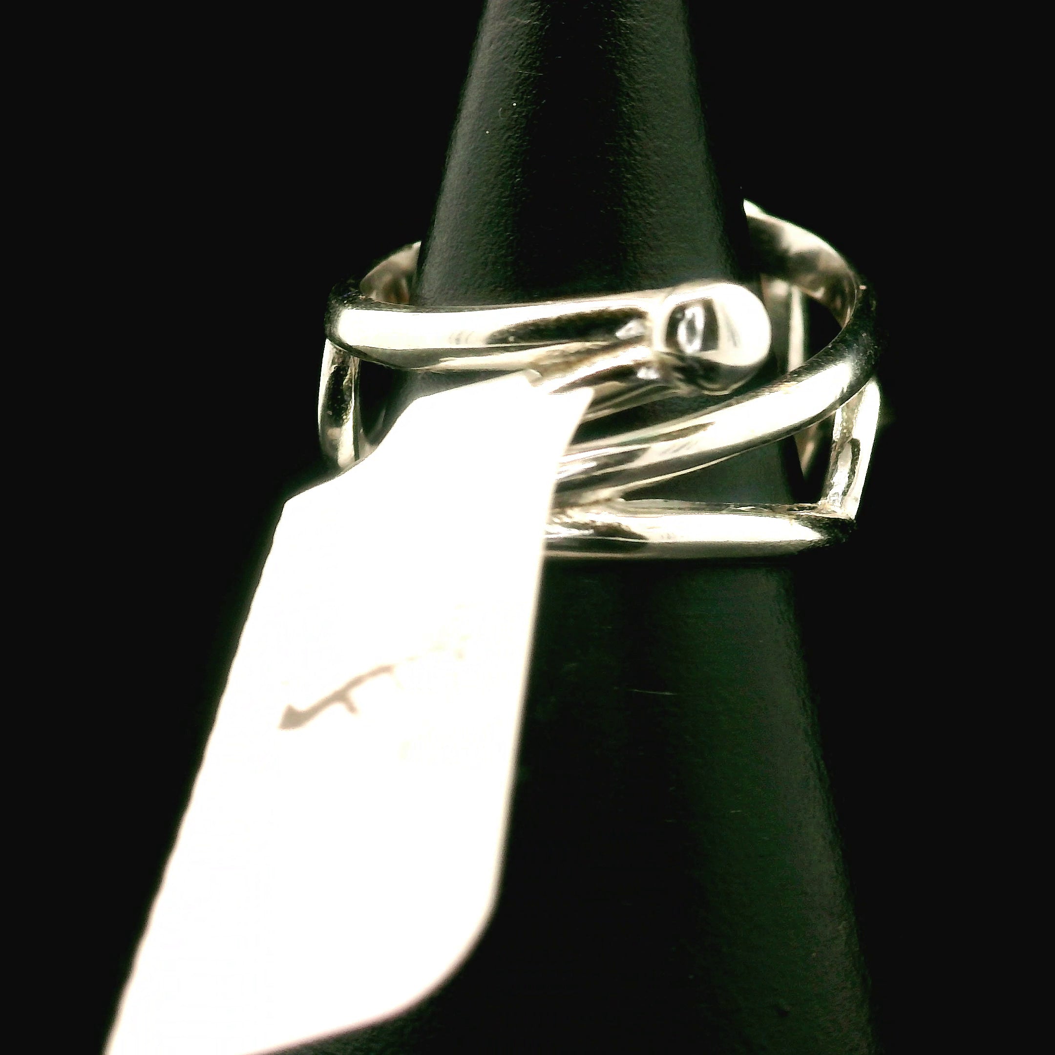 Madeira Citrine Evil Eye Cuff Ring .925 Silver for Abundance, Good Luck and Positivity