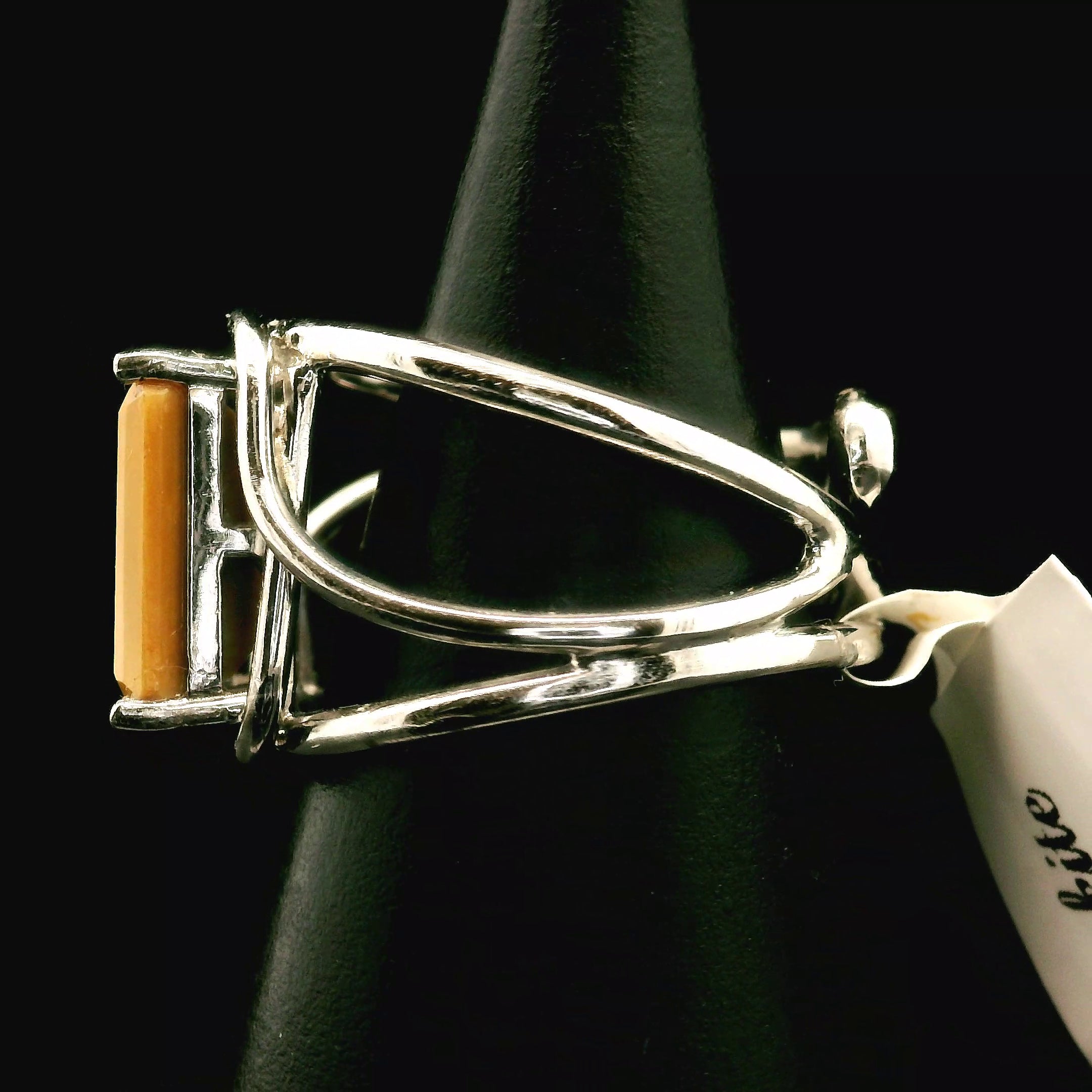 Mookaite Jasper Cuff Ring .925 Silver for Personal Power and Youthful Beauty