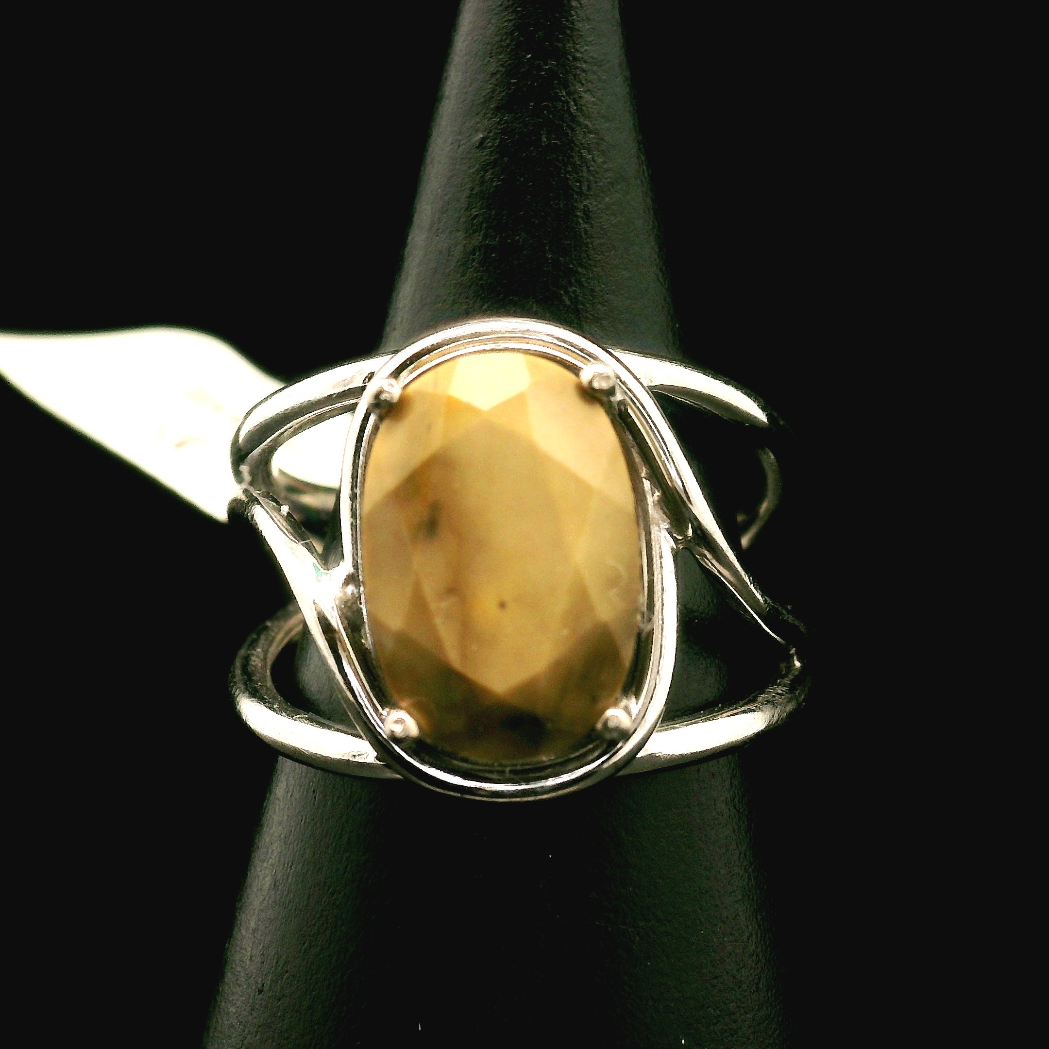Mookaite Jasper Cuff Ring .925 Silver for Personal Power and Youthful Beauty
