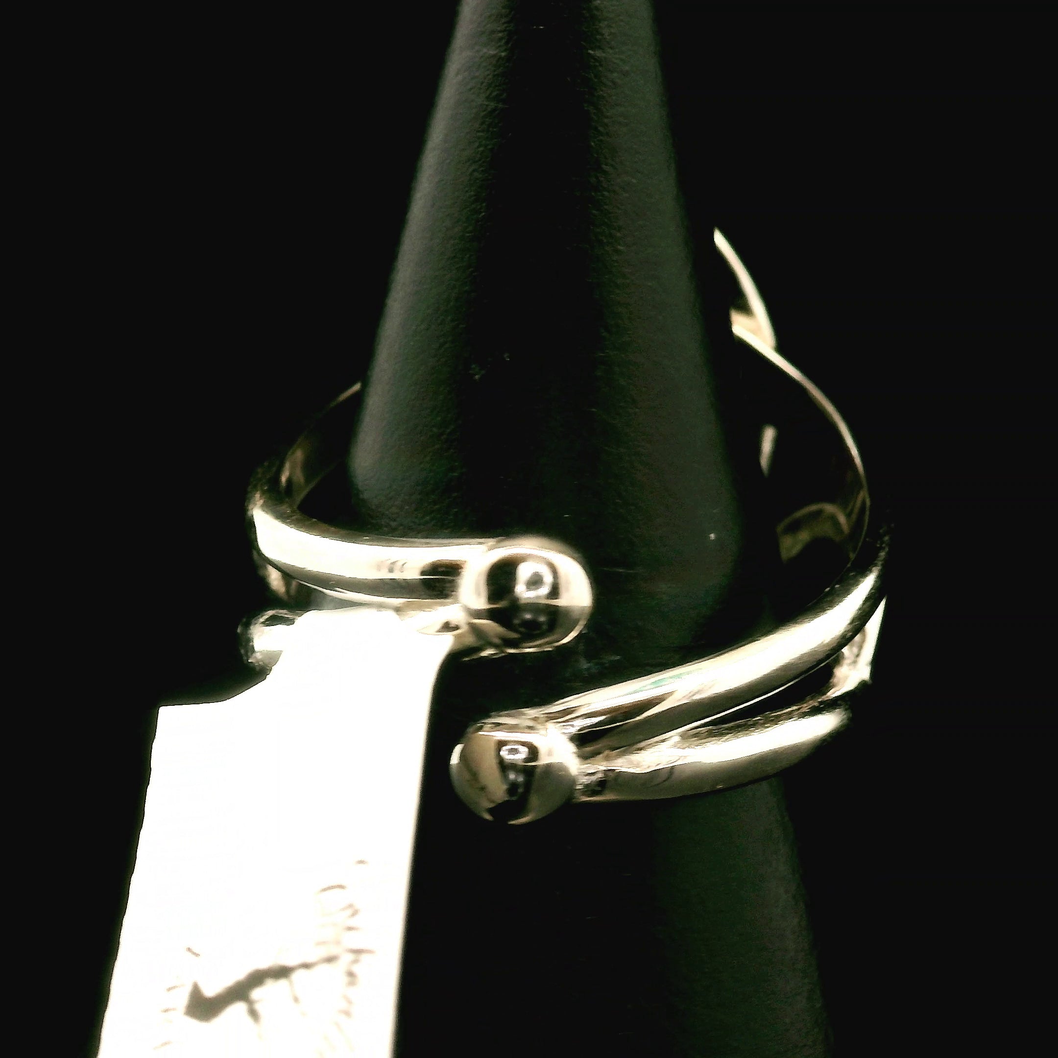 Magma Chalcedony Cuff Ring .925 Silver for Promoting Creativity