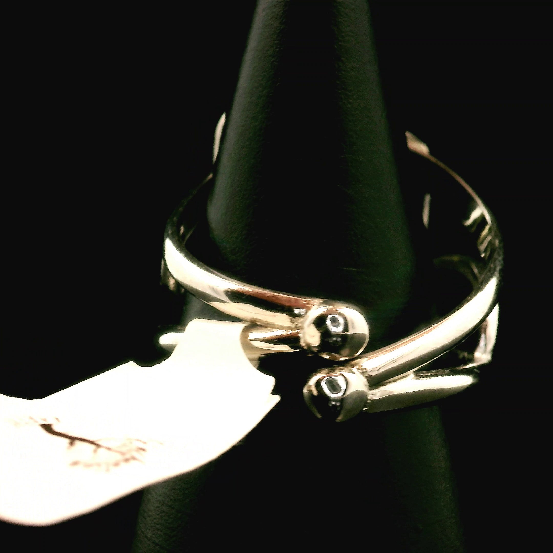 Lemon Quartz Moon Cuff Ring .925 Silver for Happiness and Positive Outlook