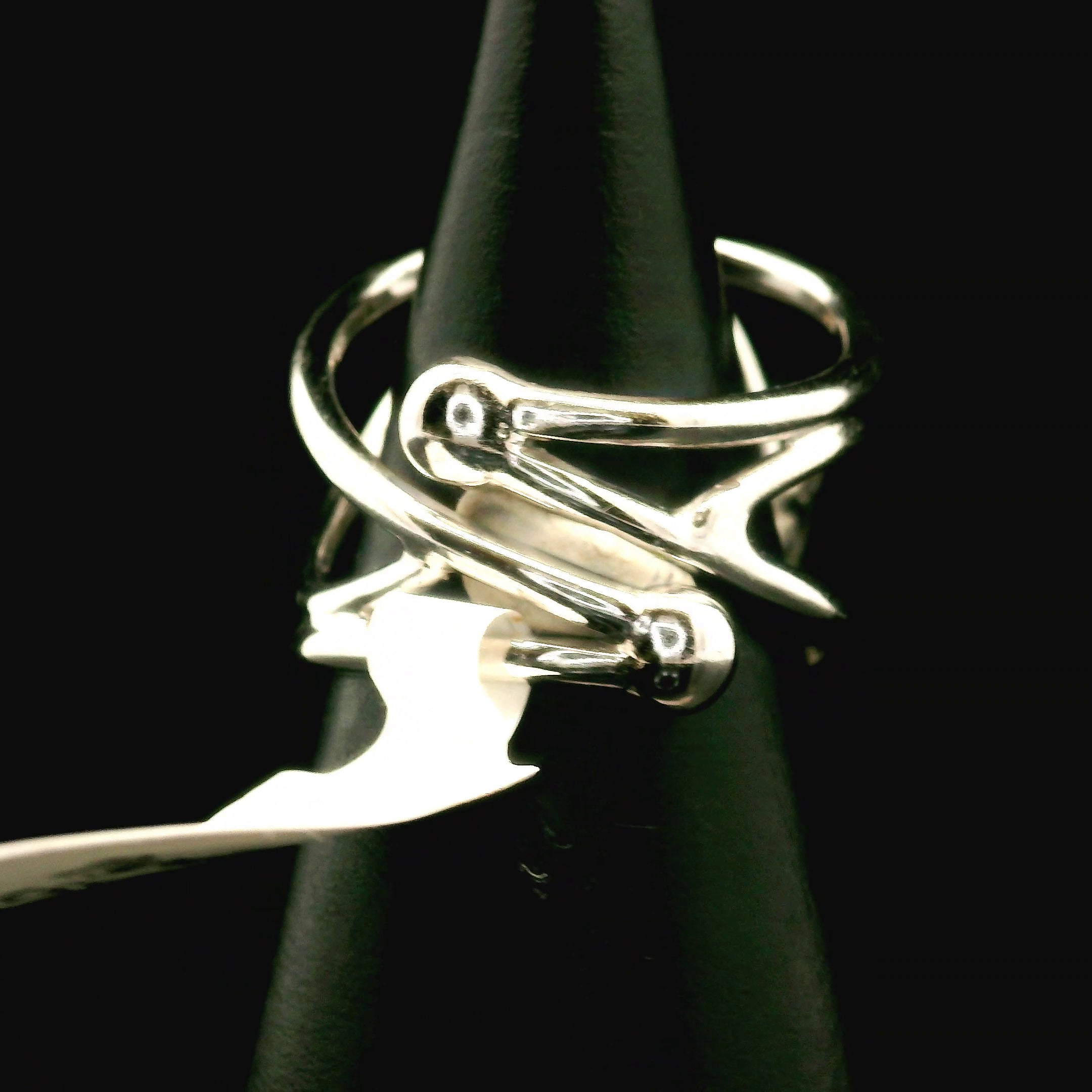 Pyrite Cuff Ring .925 Silver for Luck & Manifestation