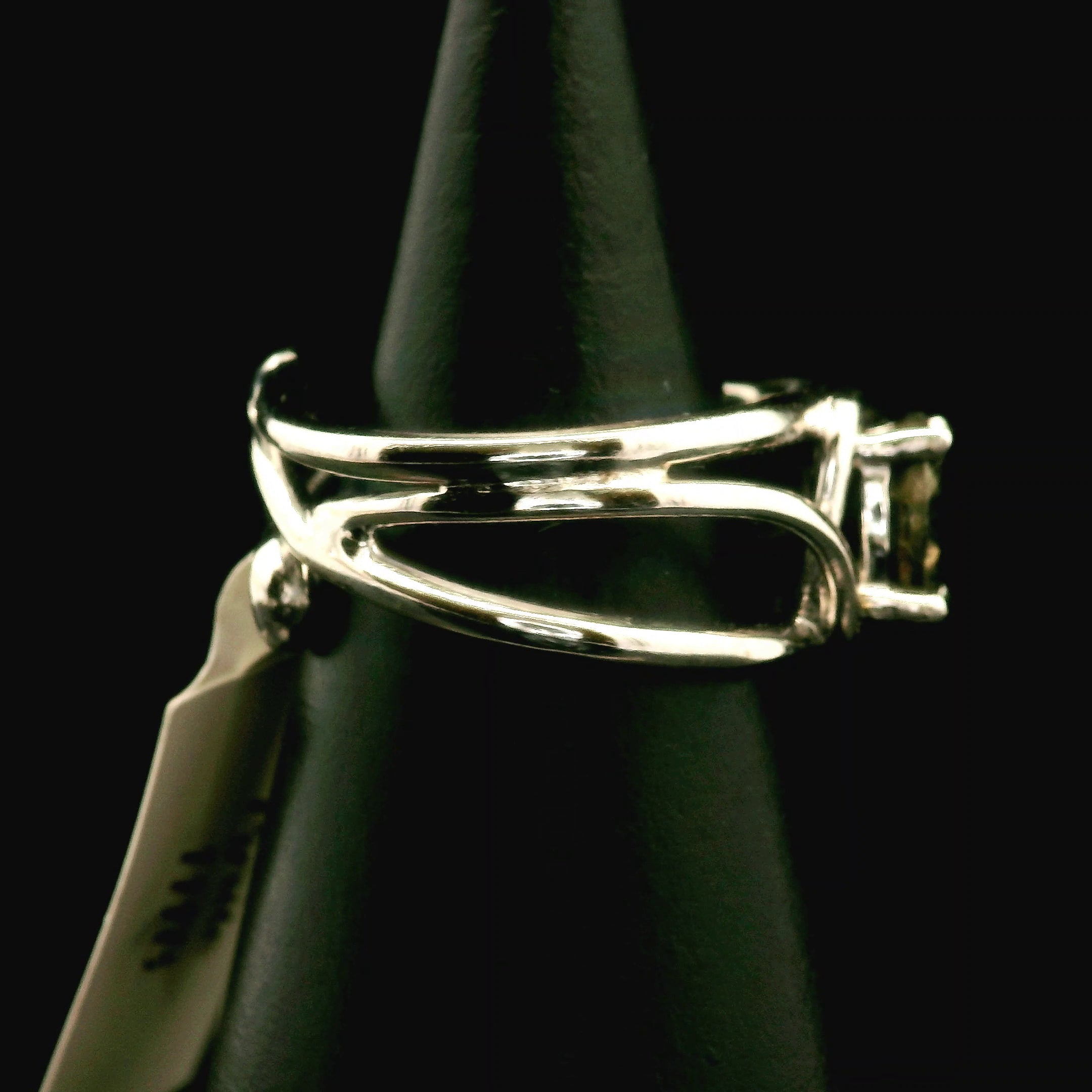 Pyrite Midi Cuff Ring .925 Silver for Luck & Manifestation