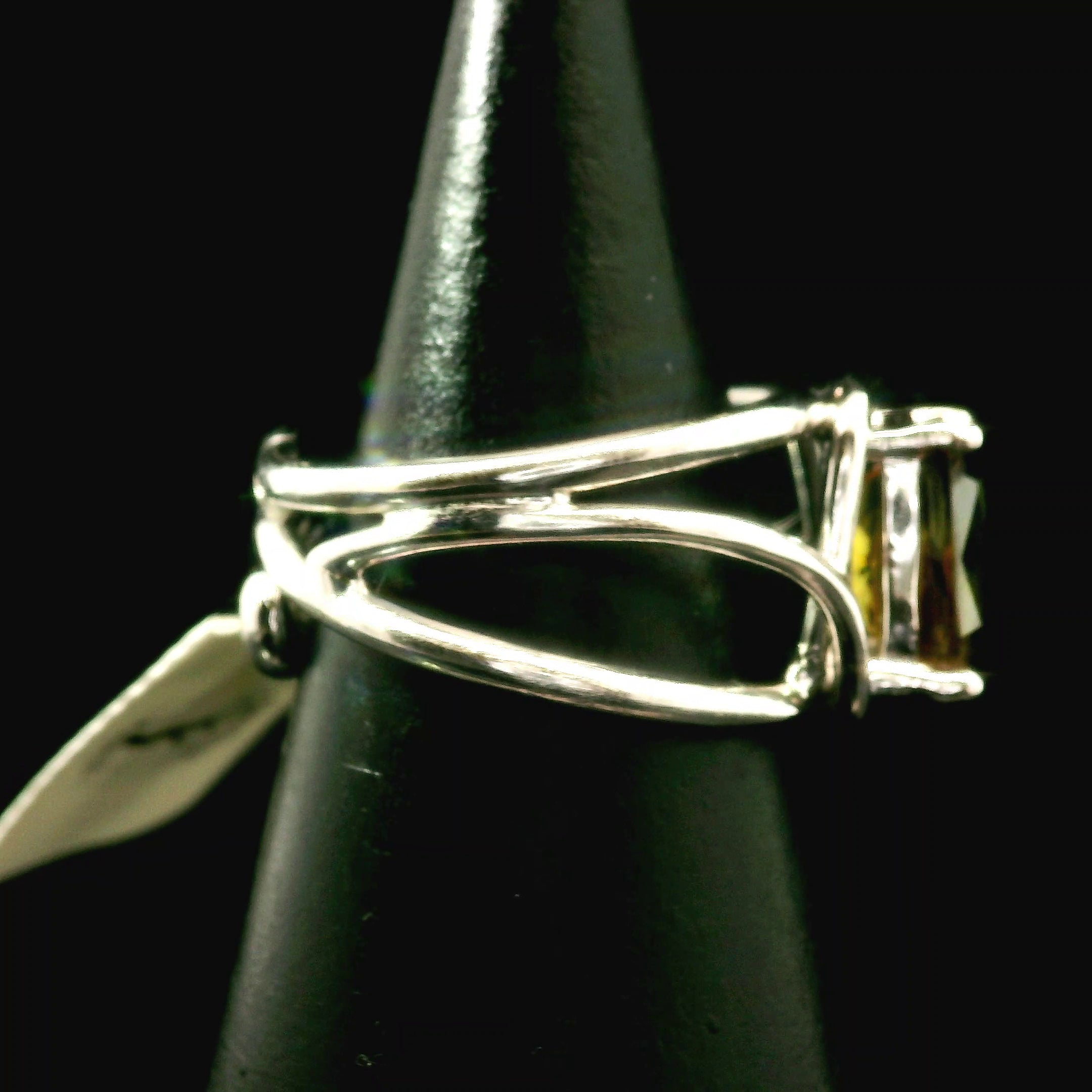 Sphene Cuff Ring .925 Silver for Revitalizing your Life Force Energy and Accelerates Manifestations