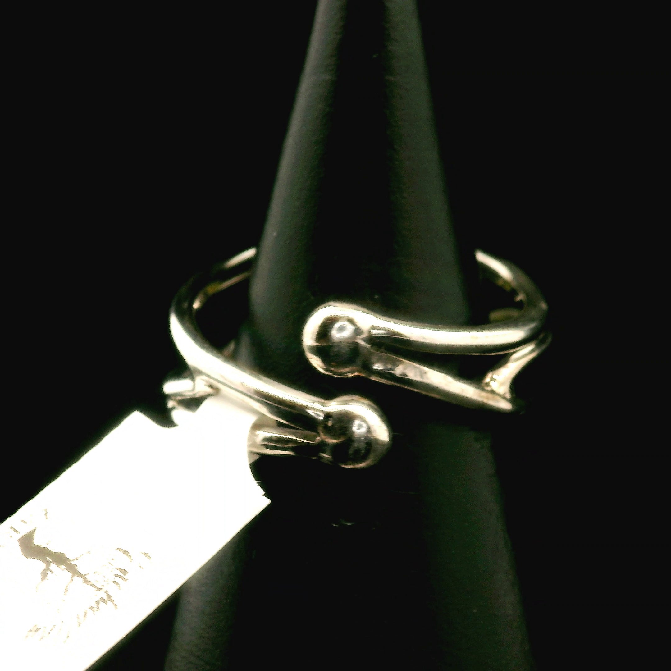 Brucite Cuff Ring .925 Silver for Promoting Personal Power & Connection with Higher Self