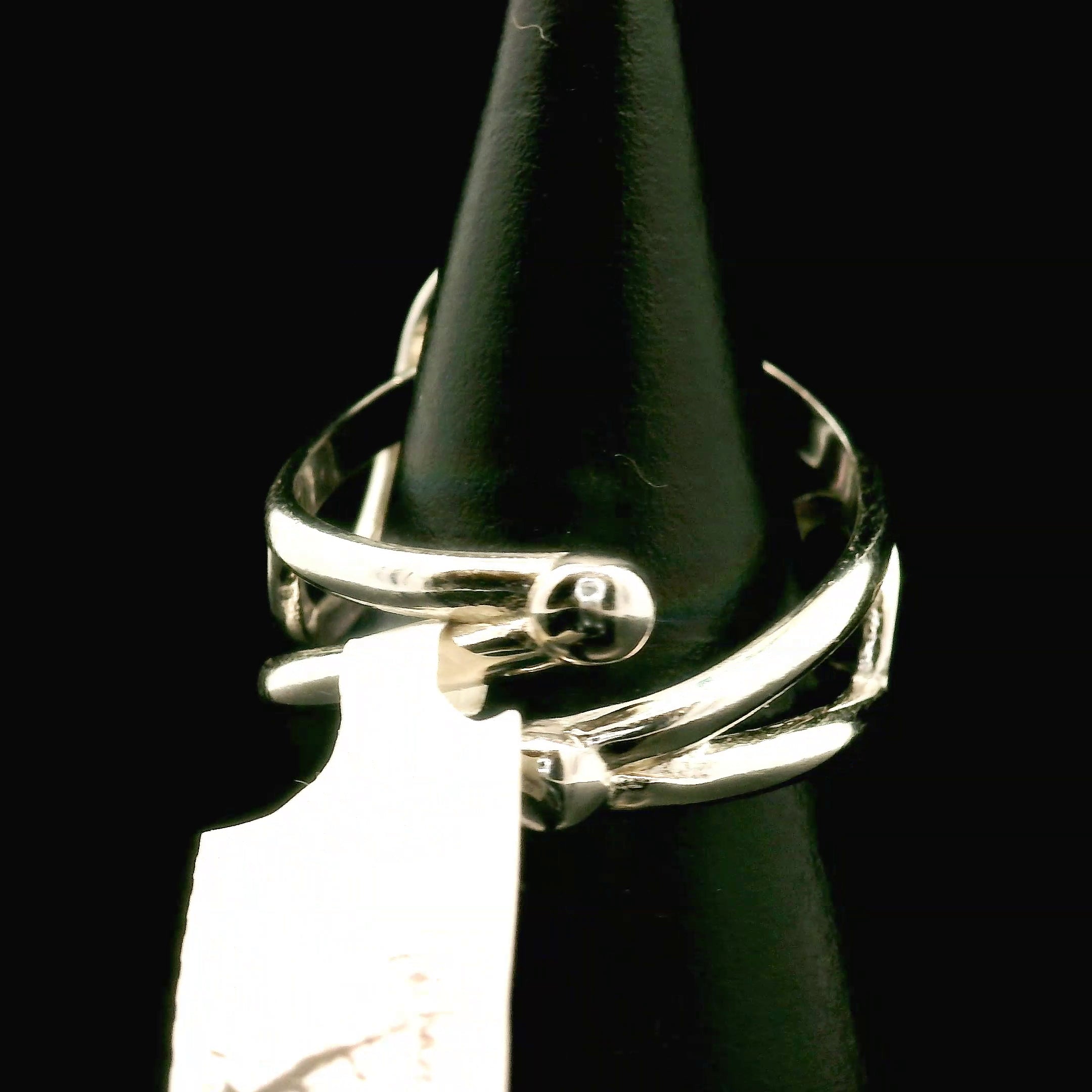 Amethyst Moon Cuff Ring .925 Silver for Enhancing your Intuitive Gifts