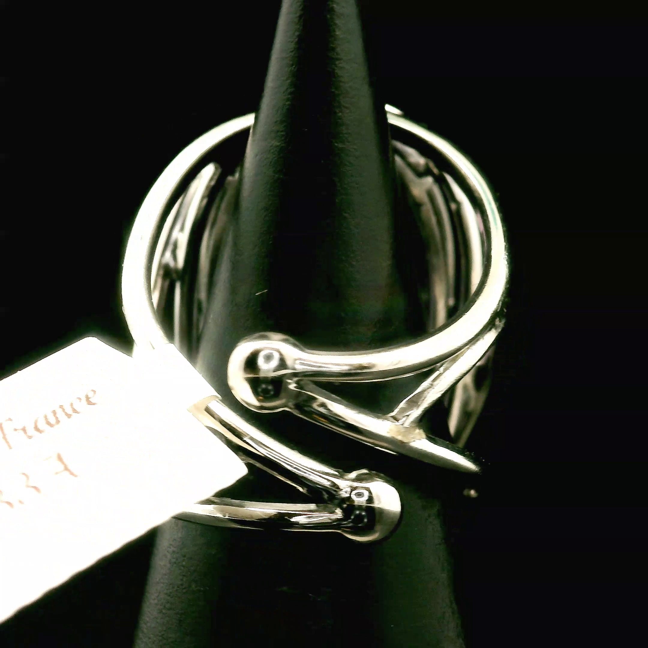 Amethyst Fantasy Cut Cuff Ring .925 Silver for Enhancing your Intuitive Gifts