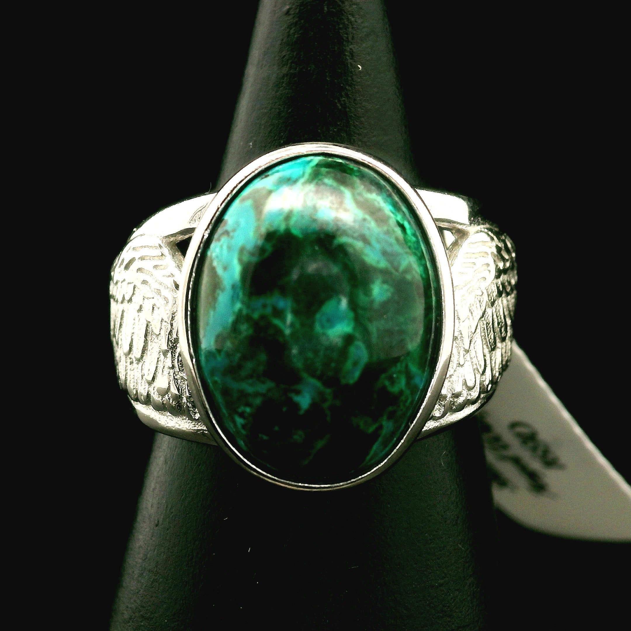 Angel Wings Cuff Ring 925 Silver for Angelic Connection, Guidance and Protection