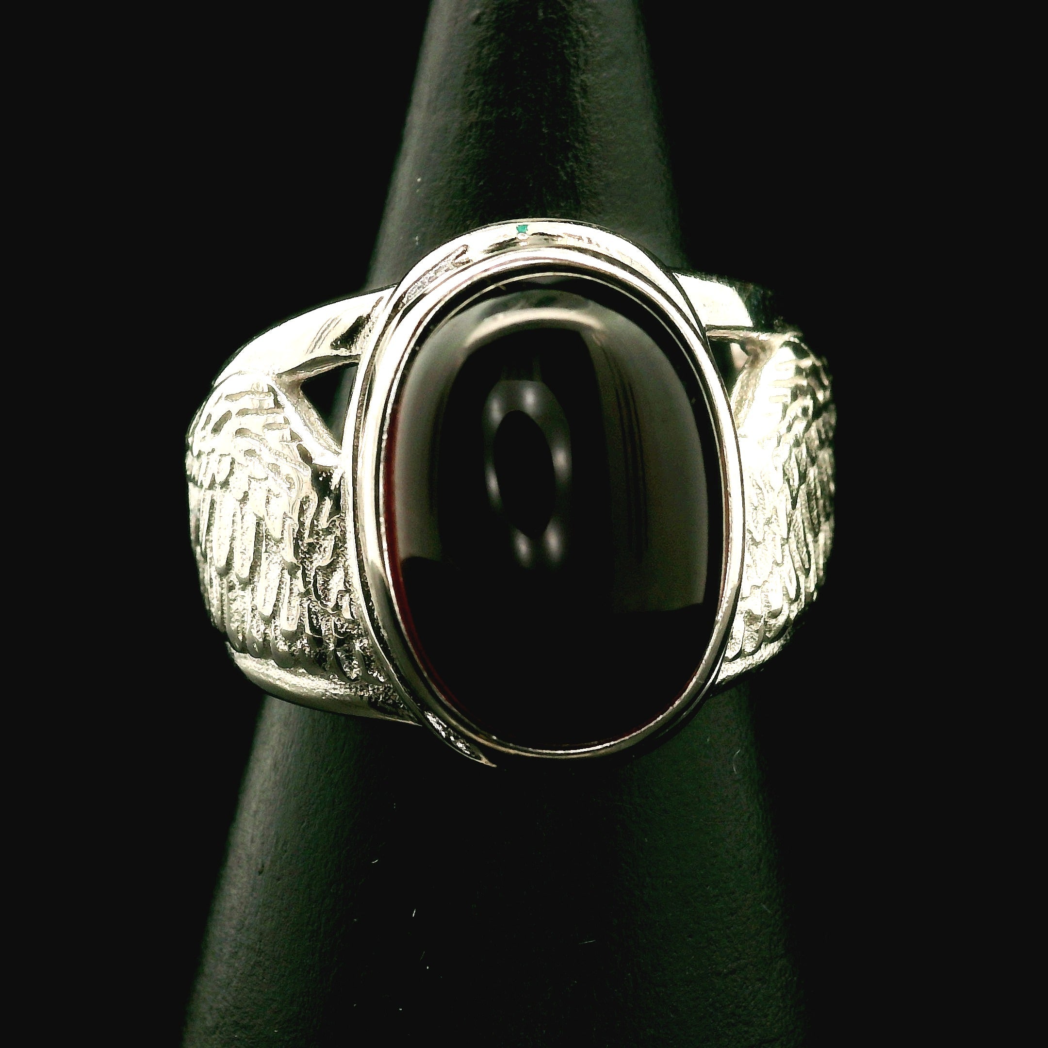 Angel Wings Cuff Ring 925 Silver for Angelic Connection, Guidance and Protection