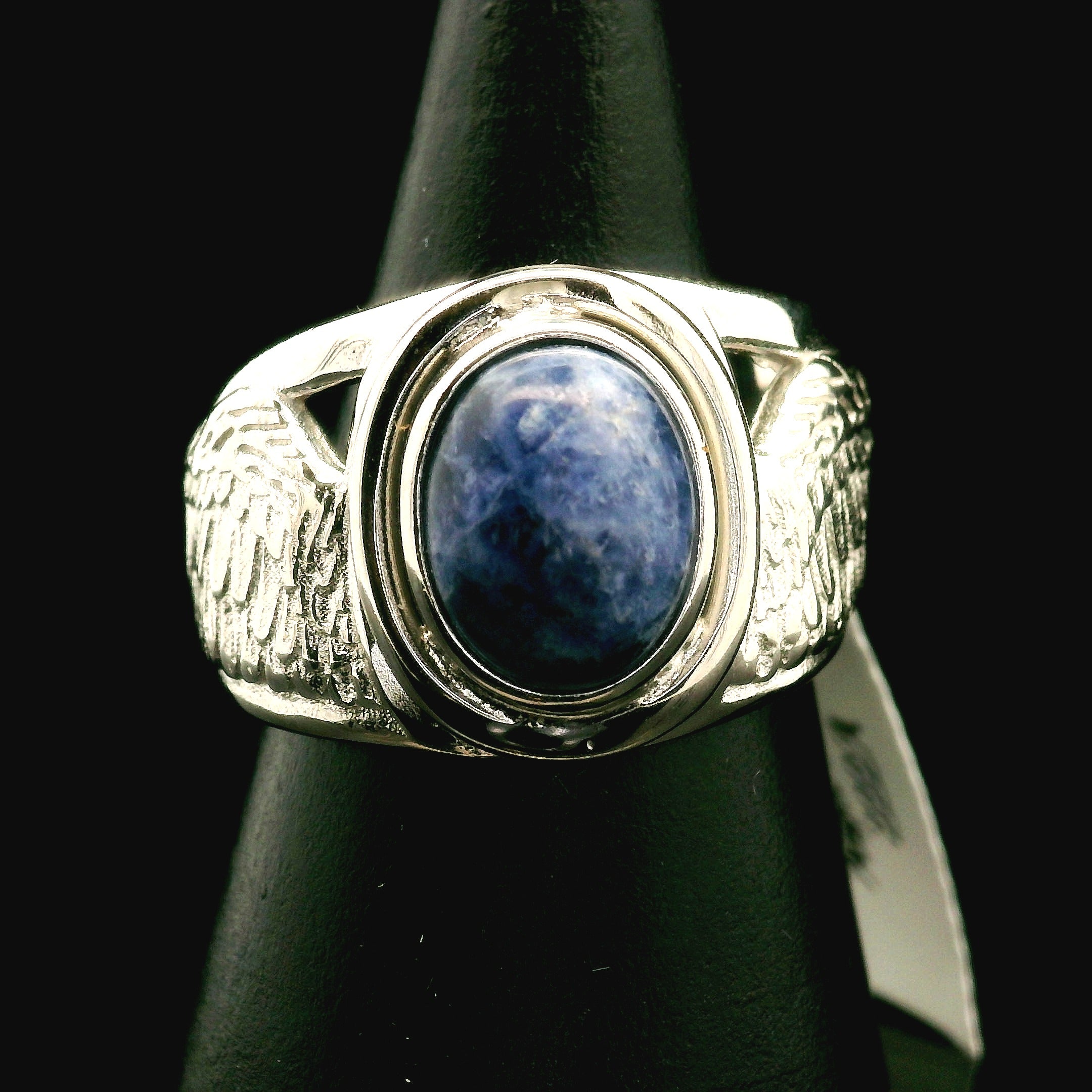 Angel Wings Cuff Ring 925 Silver for Angelic Connection, Guidance and Protection