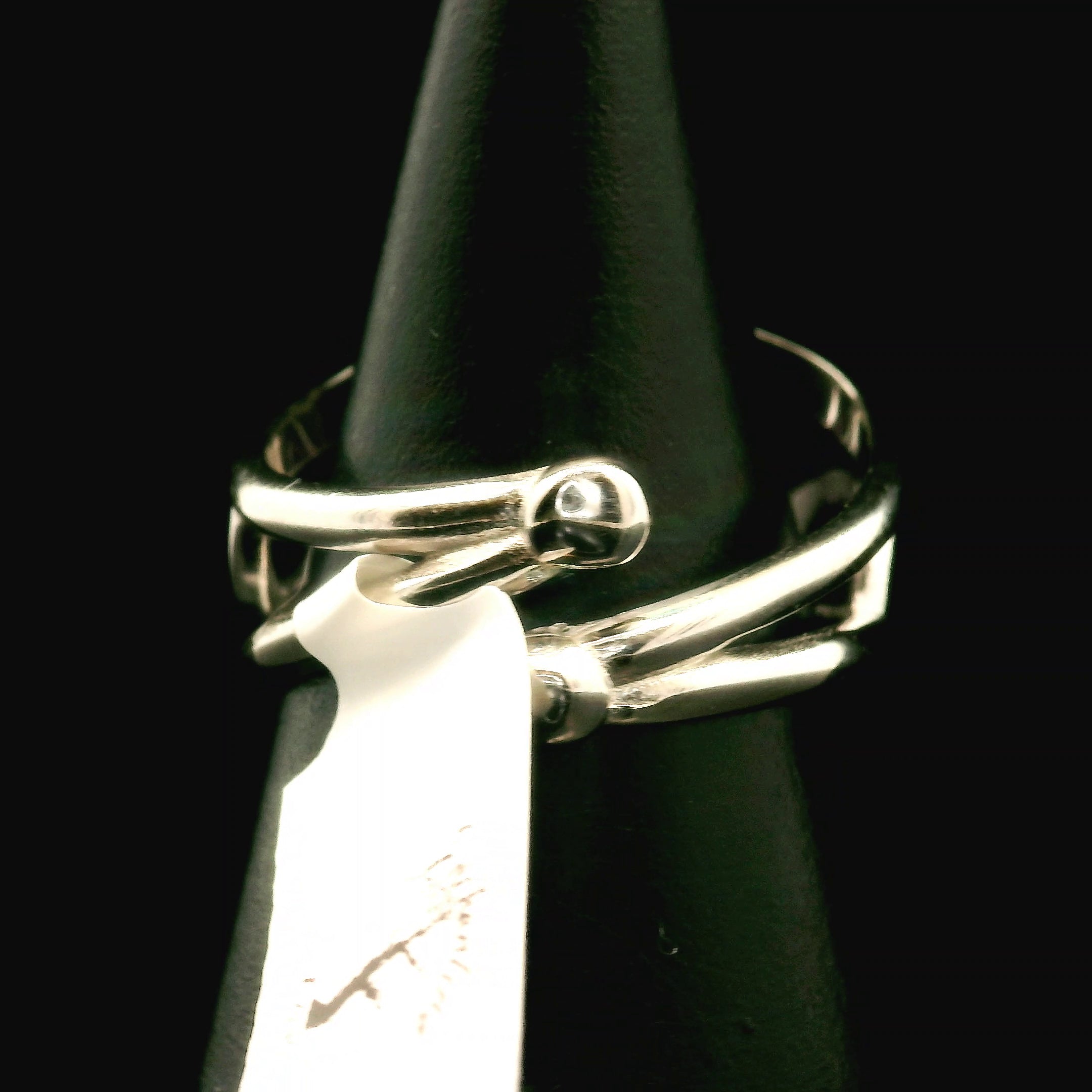 Amethyst Fantasy Cut Cuff Ring .925 Silver for Enhancing your Intuitive Gifts