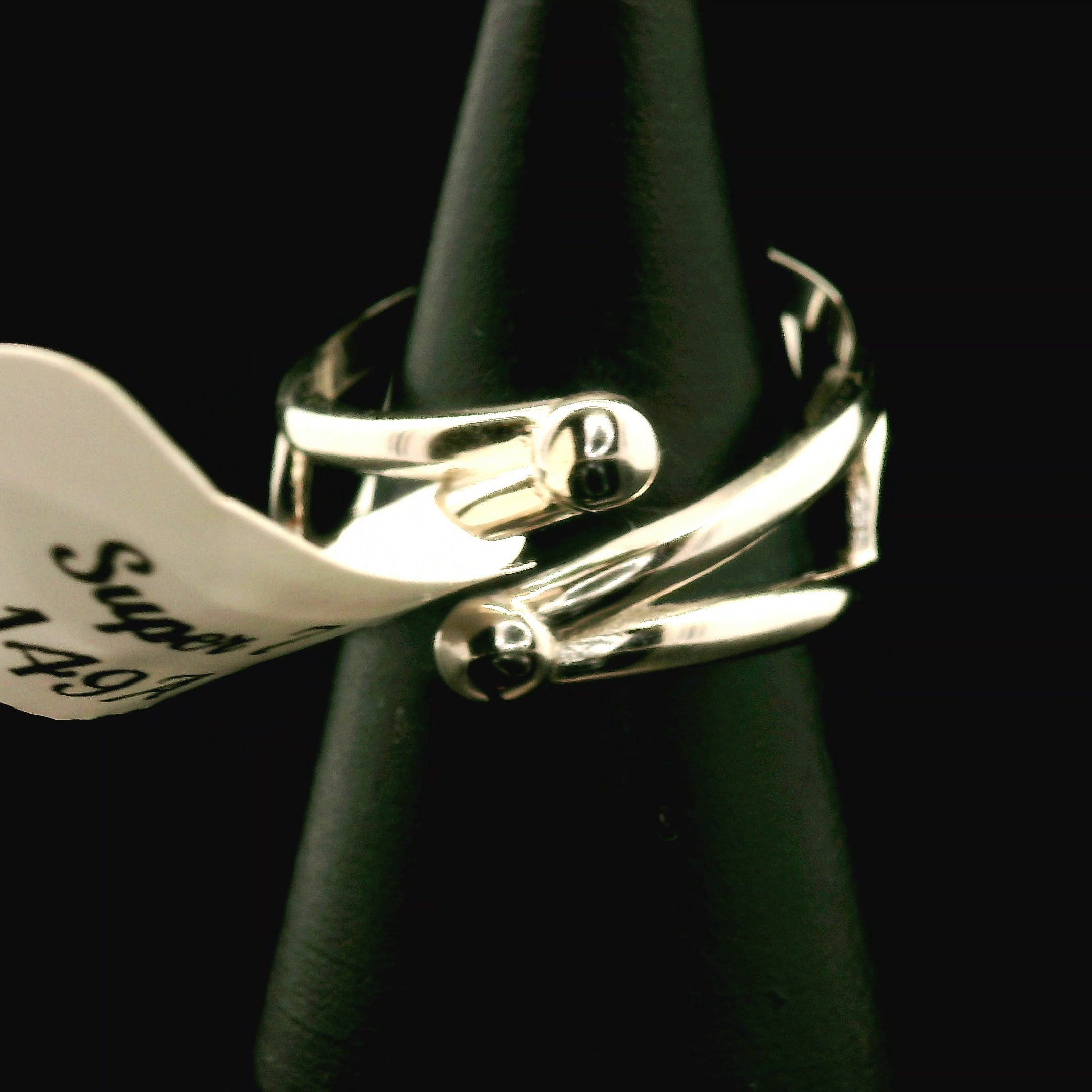 Super 7 Cuff Ring .925 Silver (High Quality) for Awakening your Gifts and Creating your Dream Life