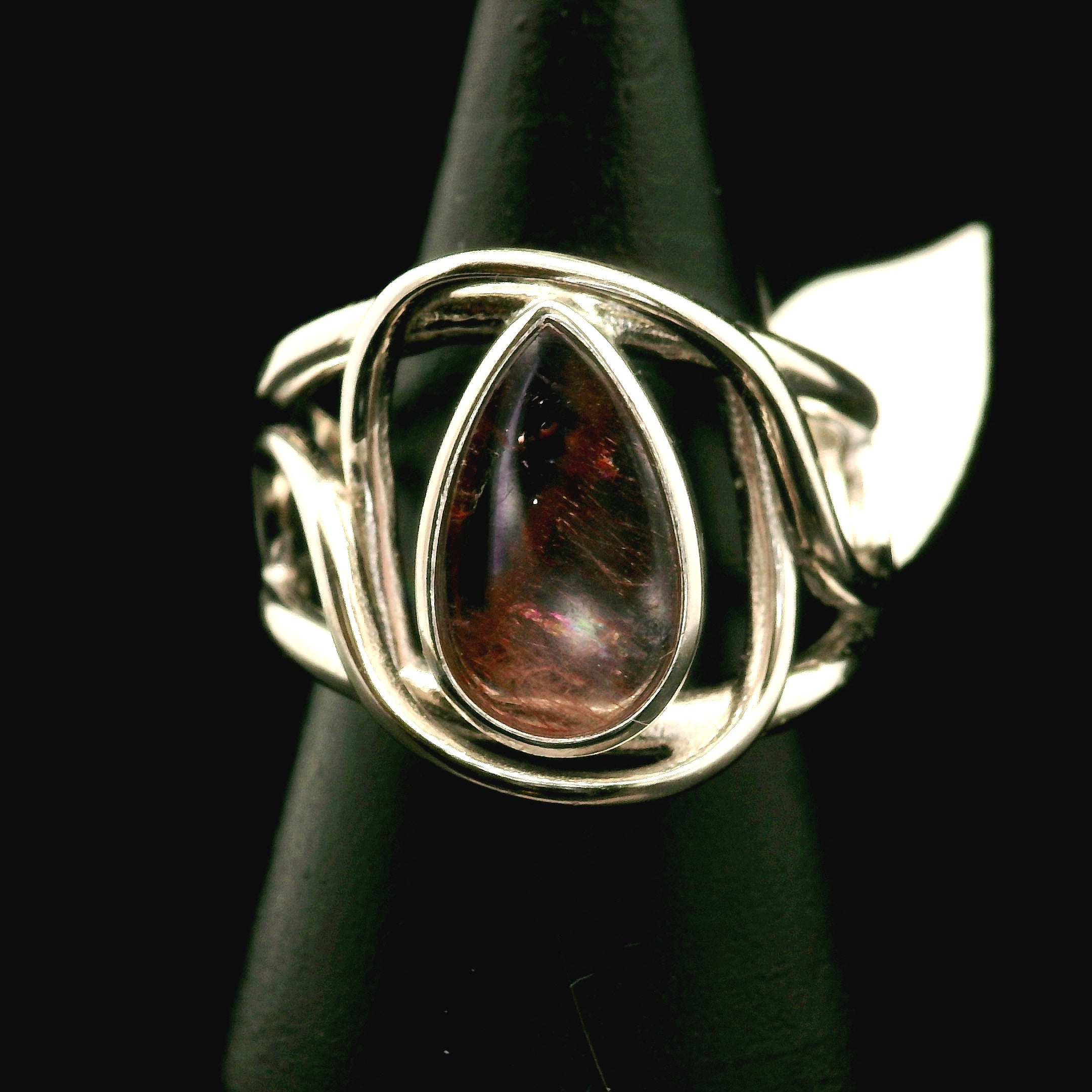 Super 7 Cuff Ring .925 Silver (High Quality) for Awakening your Gifts and Creating your Dream Life