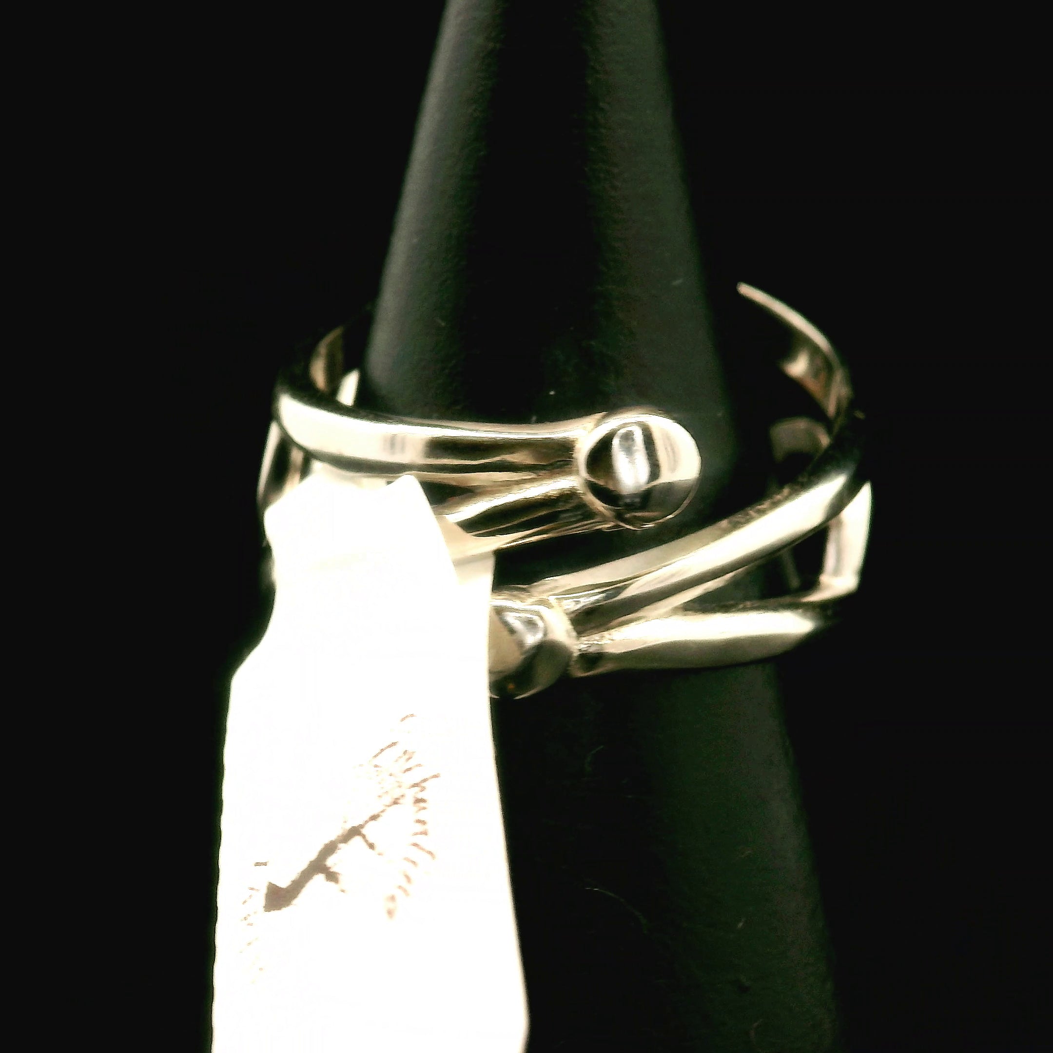 Super 7 Heart Cuff Ring .925 Silver (High Quality) for Awakening your Gifts and Creating your Dream Life