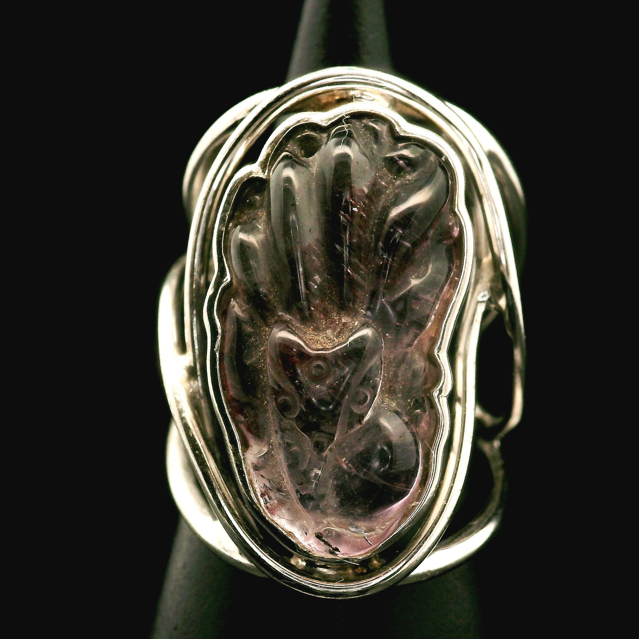 Super 7 Ninetails Cuff Ring .925 Silver for Awakening your Gifts and Creating your Dream Life