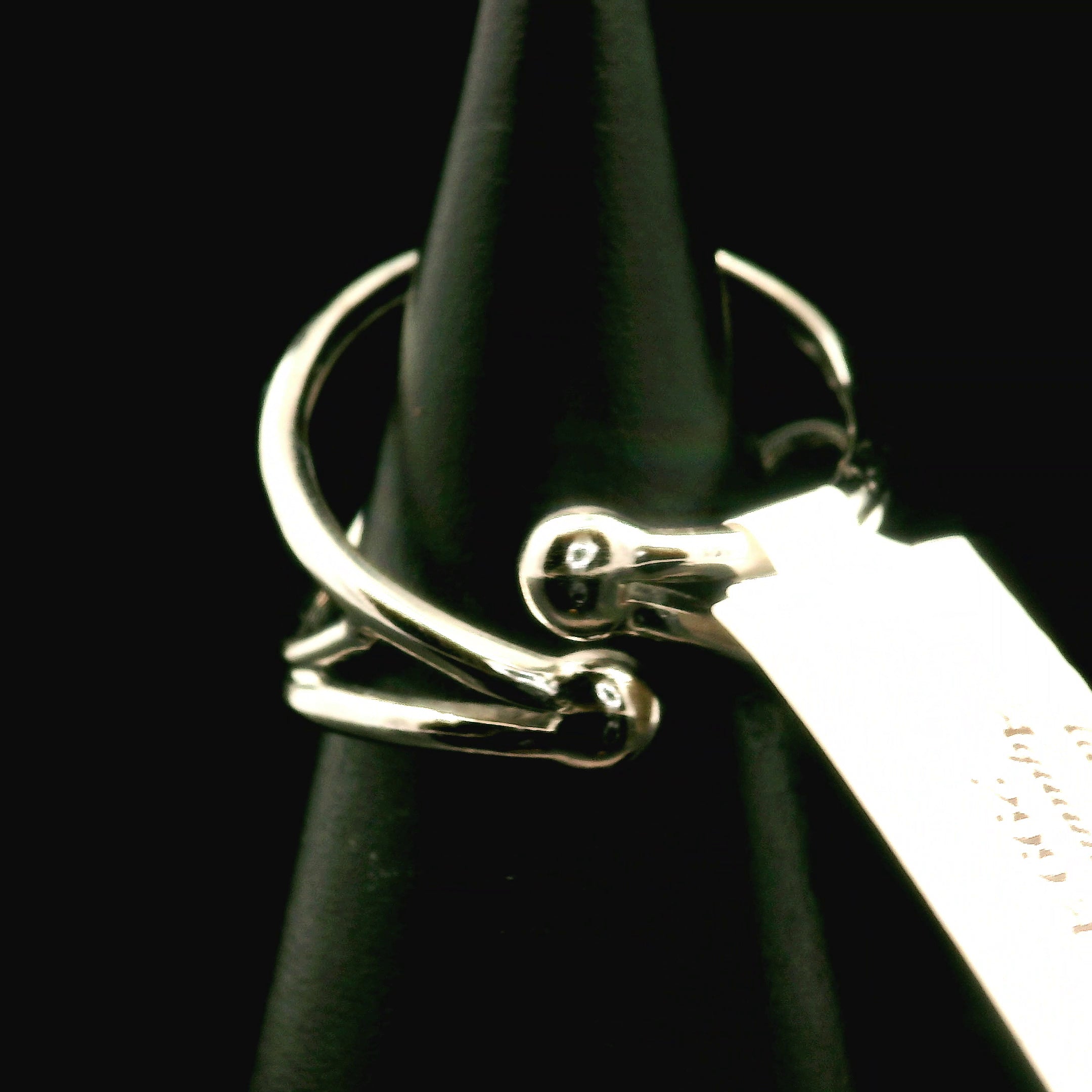 Tanzanite & Aquamarine Cuff Ring .925 Sterling Silver for Healing & Spiritual Evolution