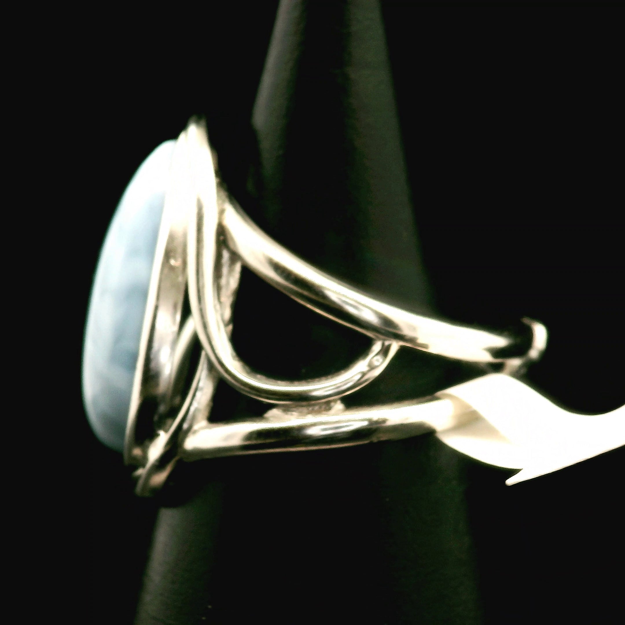 Owyhee Opal Cuff Ring .925 Silver for Emotional Healing and Balance