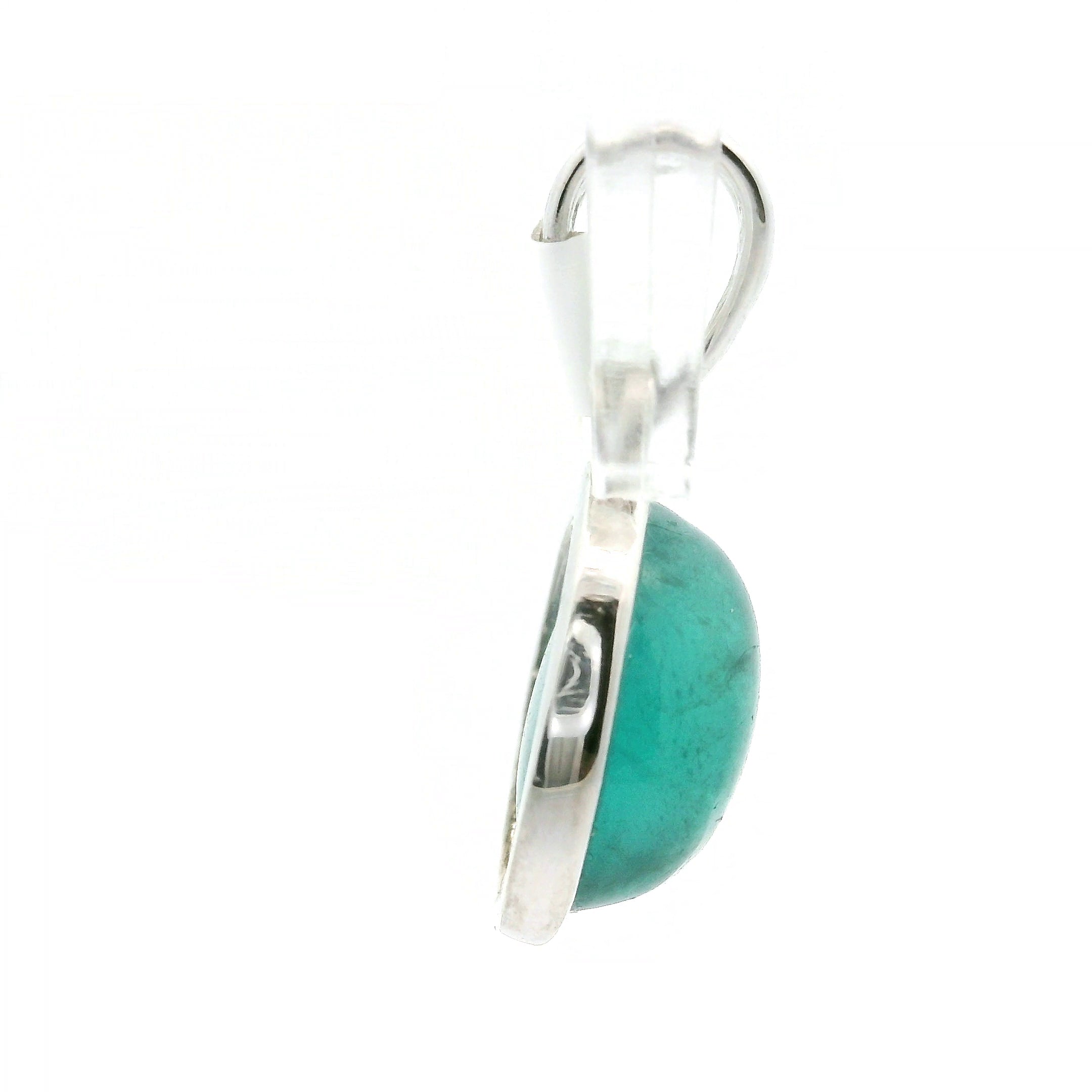 Cats Eye Blue Apatite Pendant .925 Silver for Overall Health and Wellness