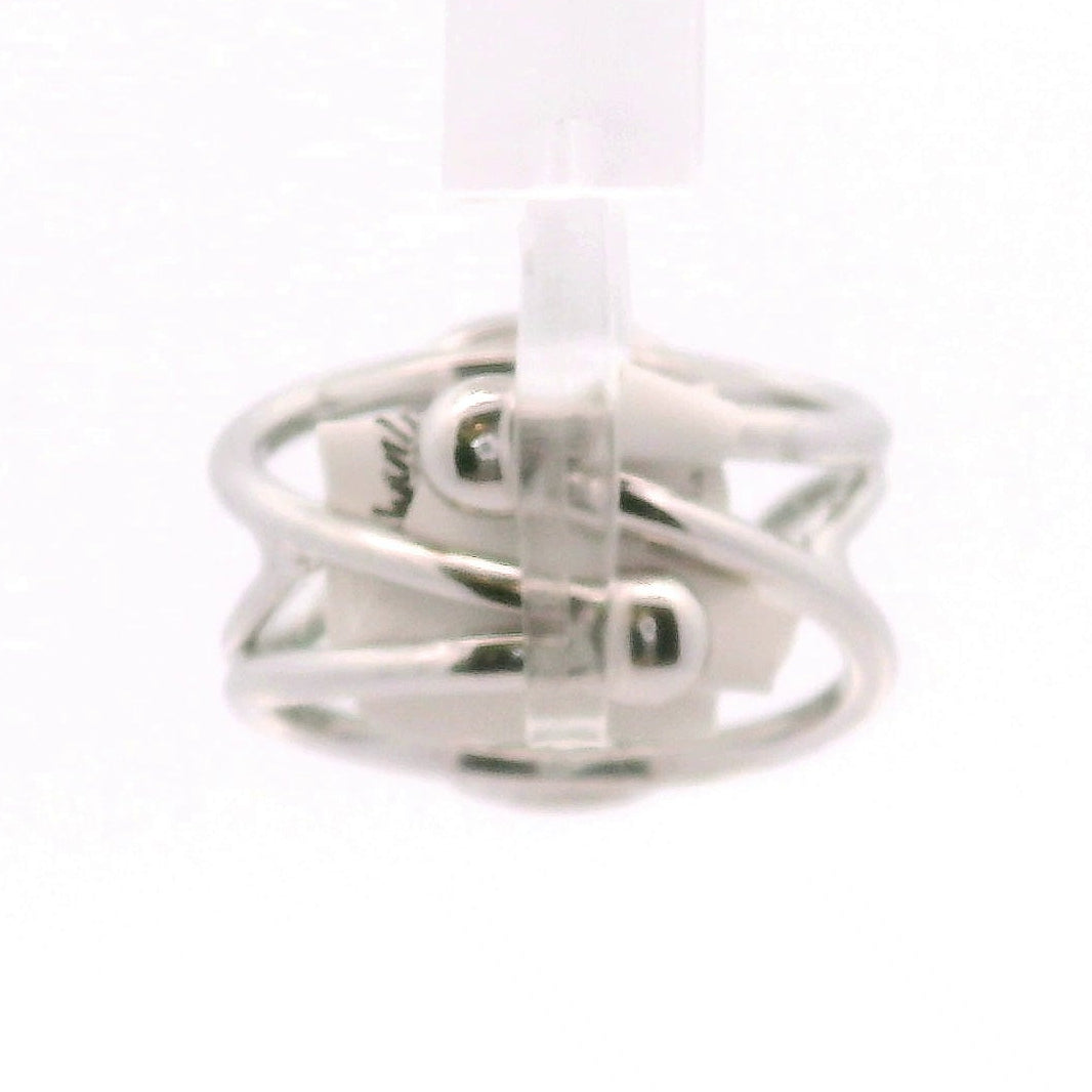 Natural Emerald Cuff Ring .925 Sterling Silver for Abundance, Love and Wealth