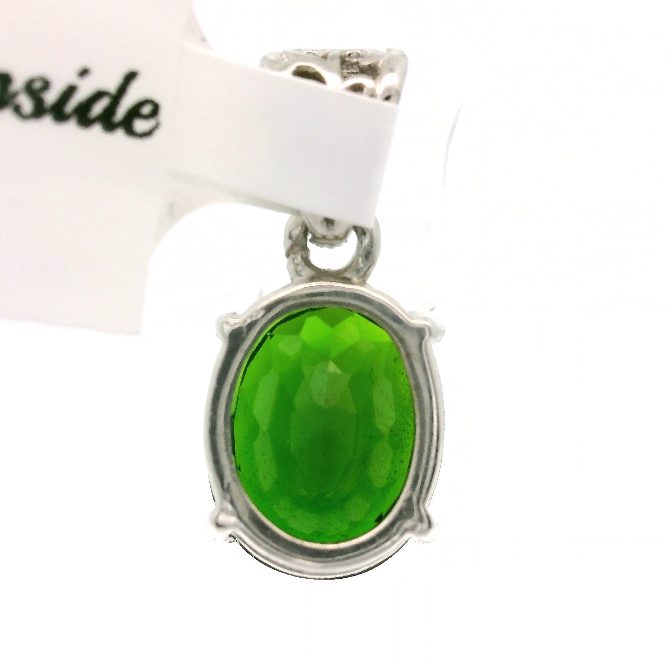 Chrome Diopside Pendant .925 Silver for Embracing Love, Healing and Balance