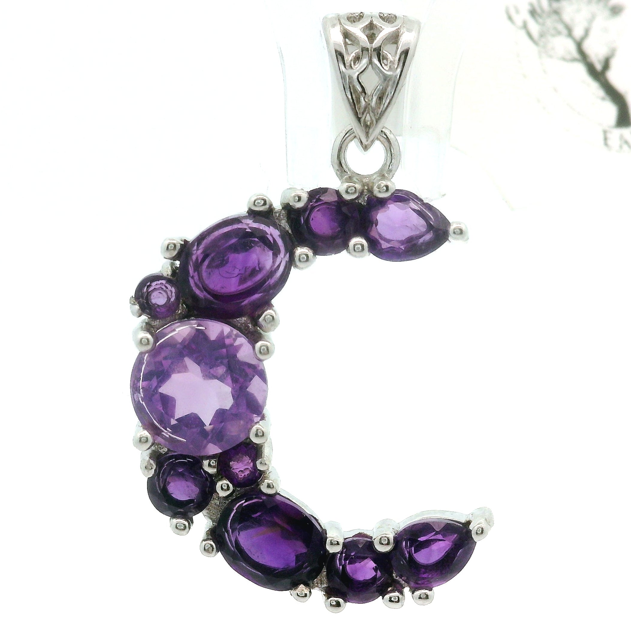 Moon Pendant .925 Silver for Healing, Intention Setting and Manifesting your Desires