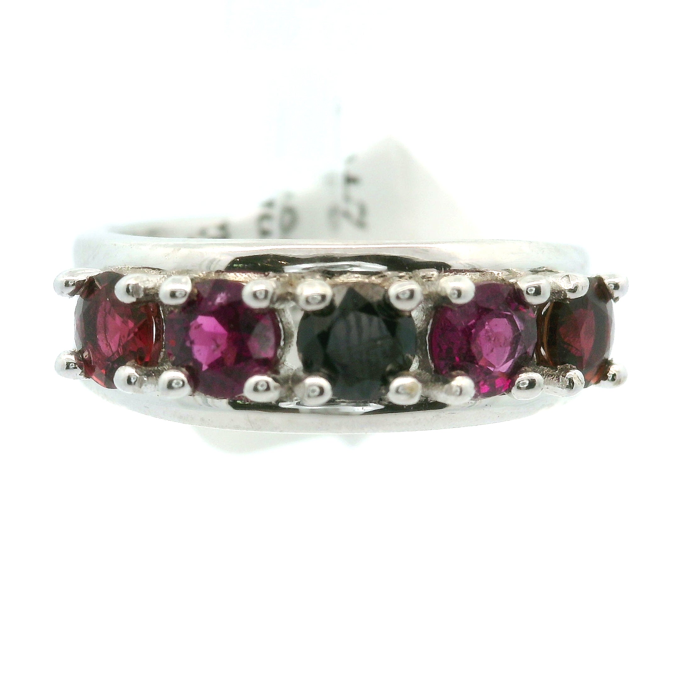Multi-stone Stacker Cuff Ring .925 Silver for Healing, Intention Setting and Manifesting your Desires
