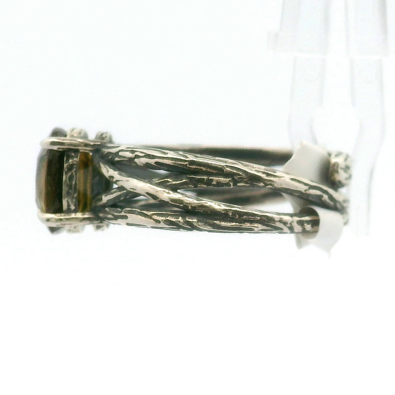 Sphene Midi Bad Witch Cuff Ring .925 Silver for Revitalizing your Life Force Energy and Accelerates Manifestations