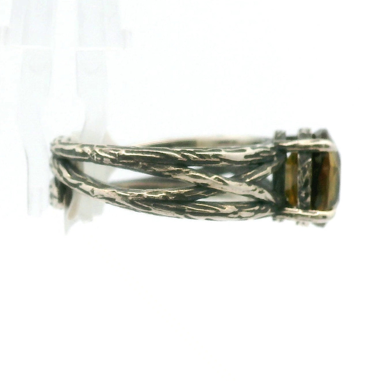 Sphene Midi Bad Witch Cuff Ring .925 Silver for Revitalizing your Life Force Energy and Accelerates Manifestations