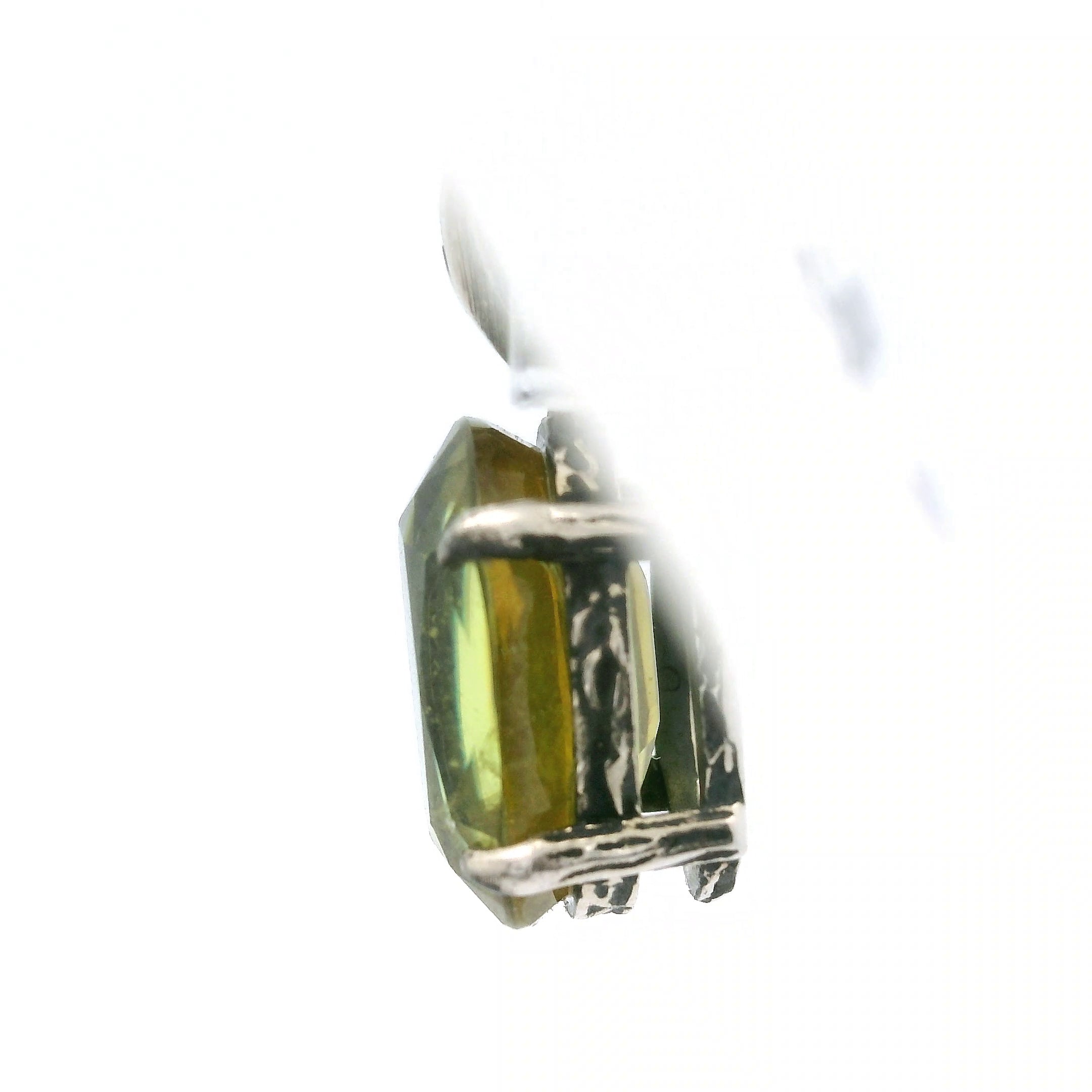 Sphene Midi Bad Witch Pendant .925 Silver for Revitalizing your Life Force Energy and Accelerates Manifestations