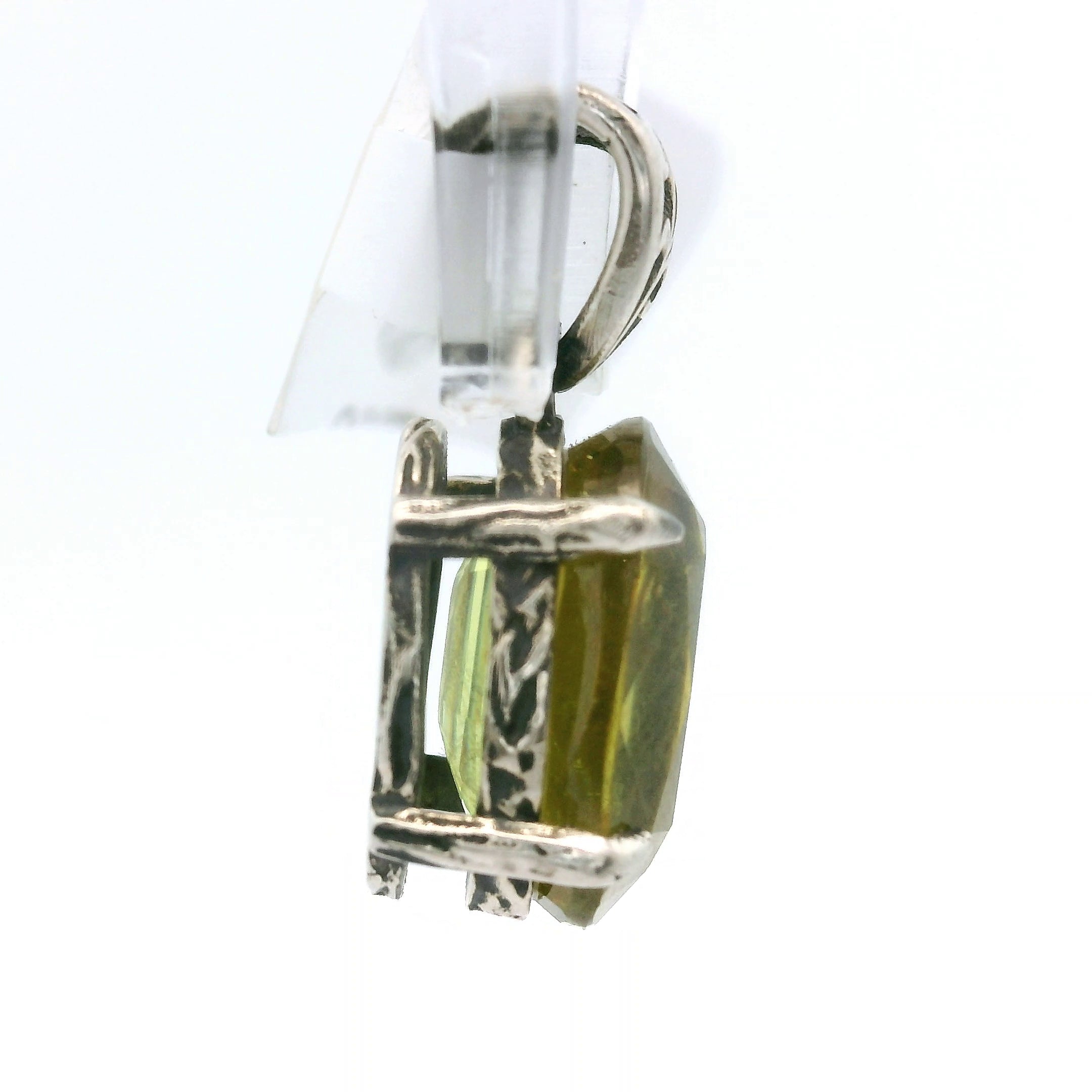 Sphene Midi Bad Witch Pendant .925 Silver for Revitalizing your Life Force Energy and Accelerates Manifestations